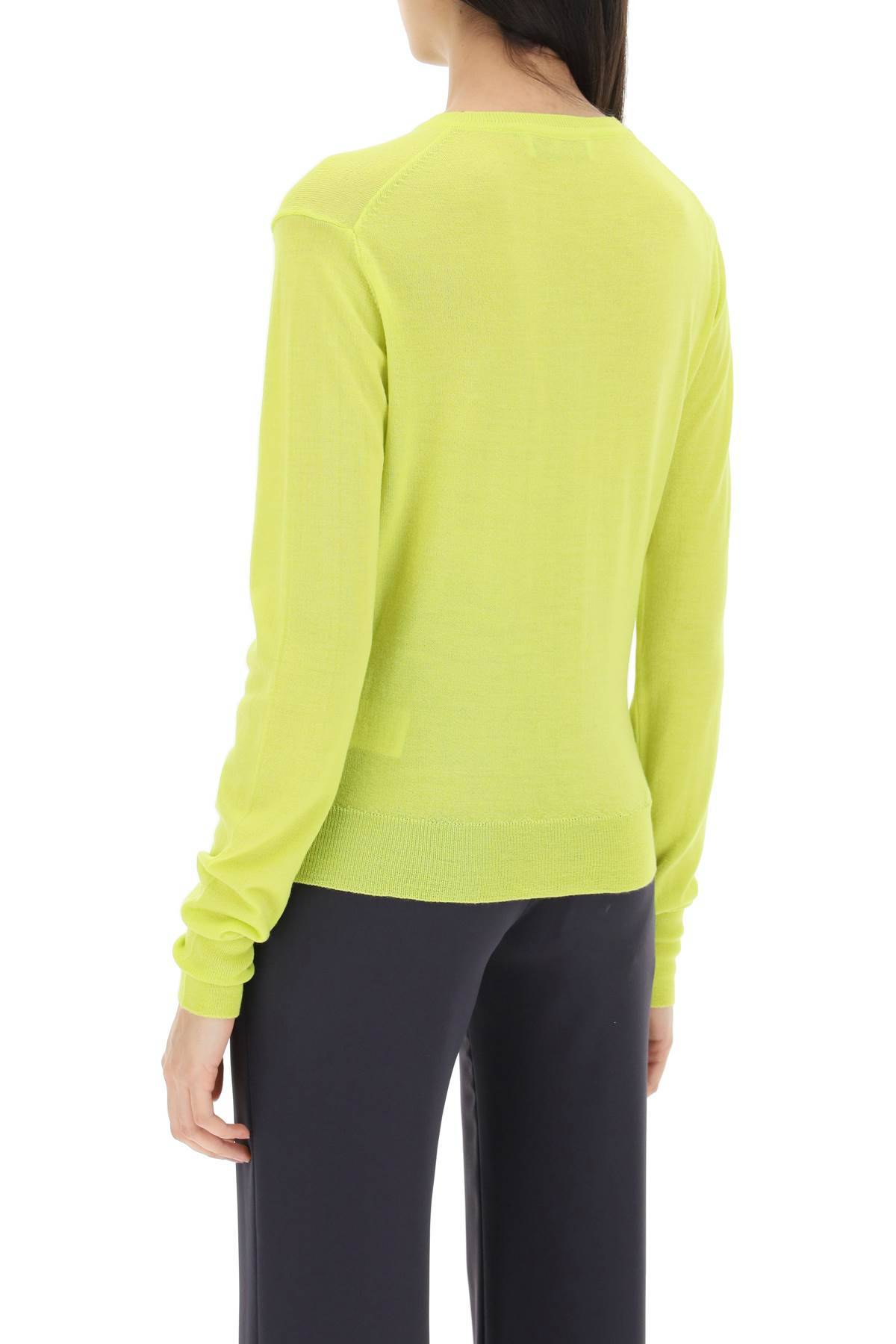 Shop Vivienne Westwood Orb Embroidery Sweater In Yellow