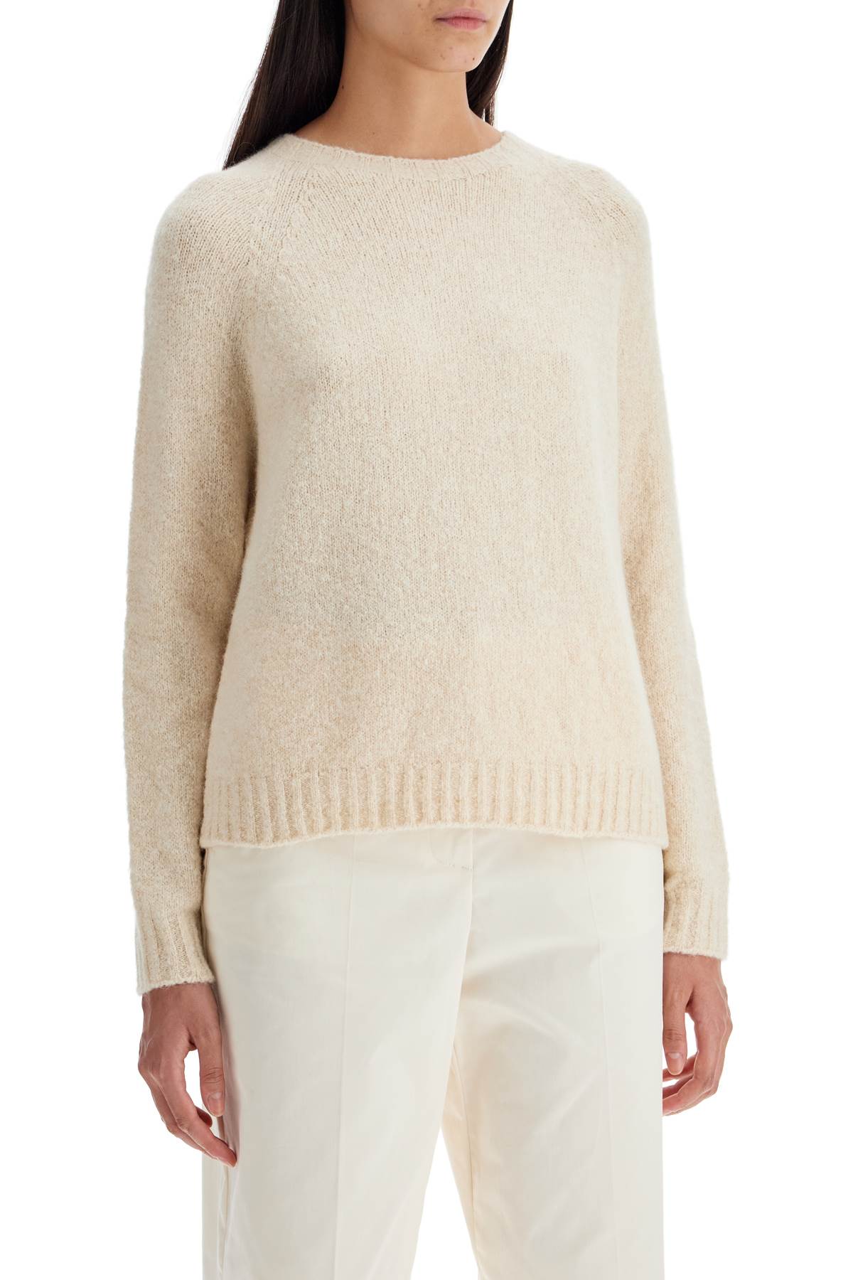 Shop Weekend Max Mara "alpaca Blend Icy In Neutro