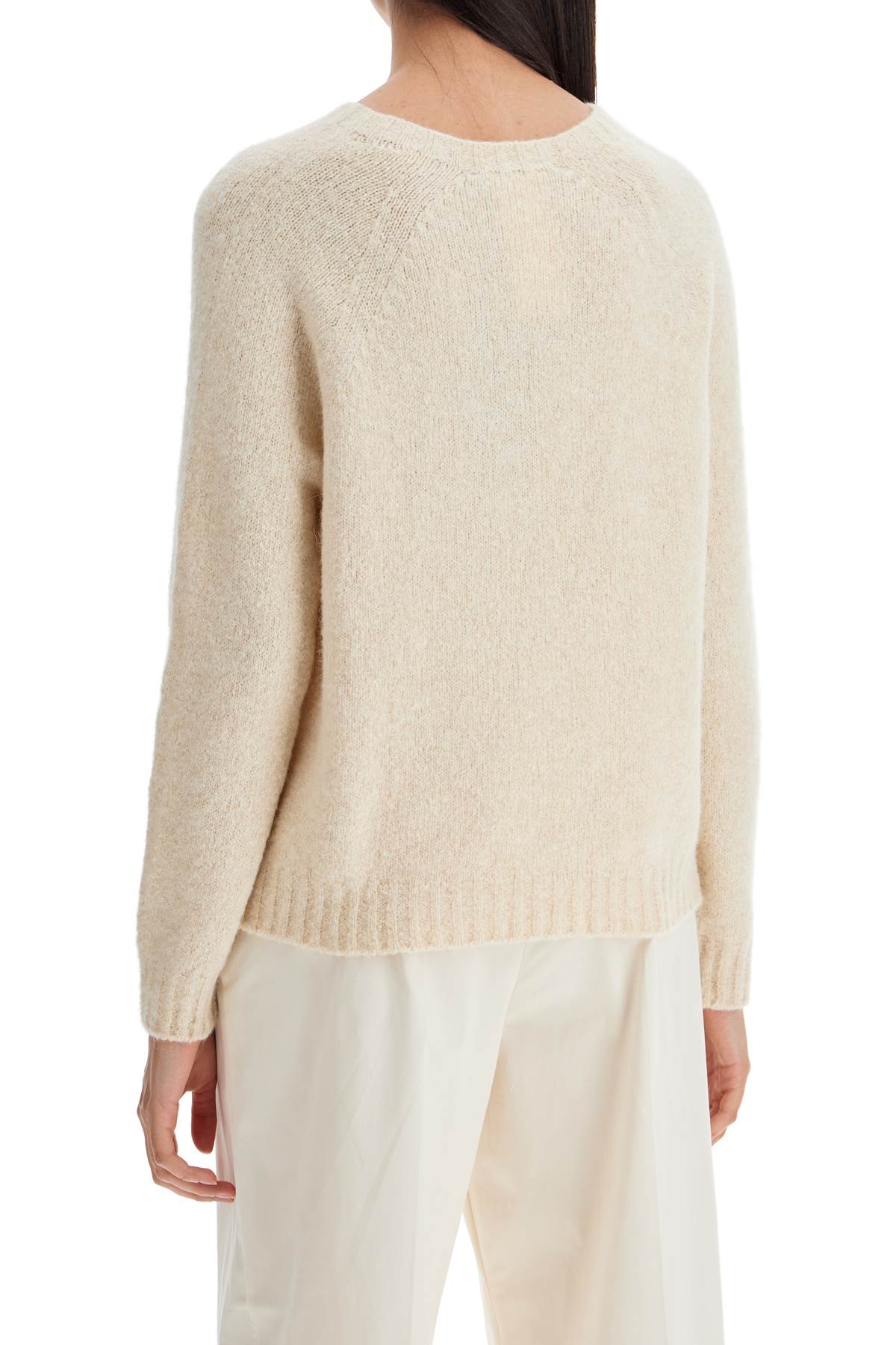 Shop Weekend Max Mara "alpaca Blend Icy In Neutro