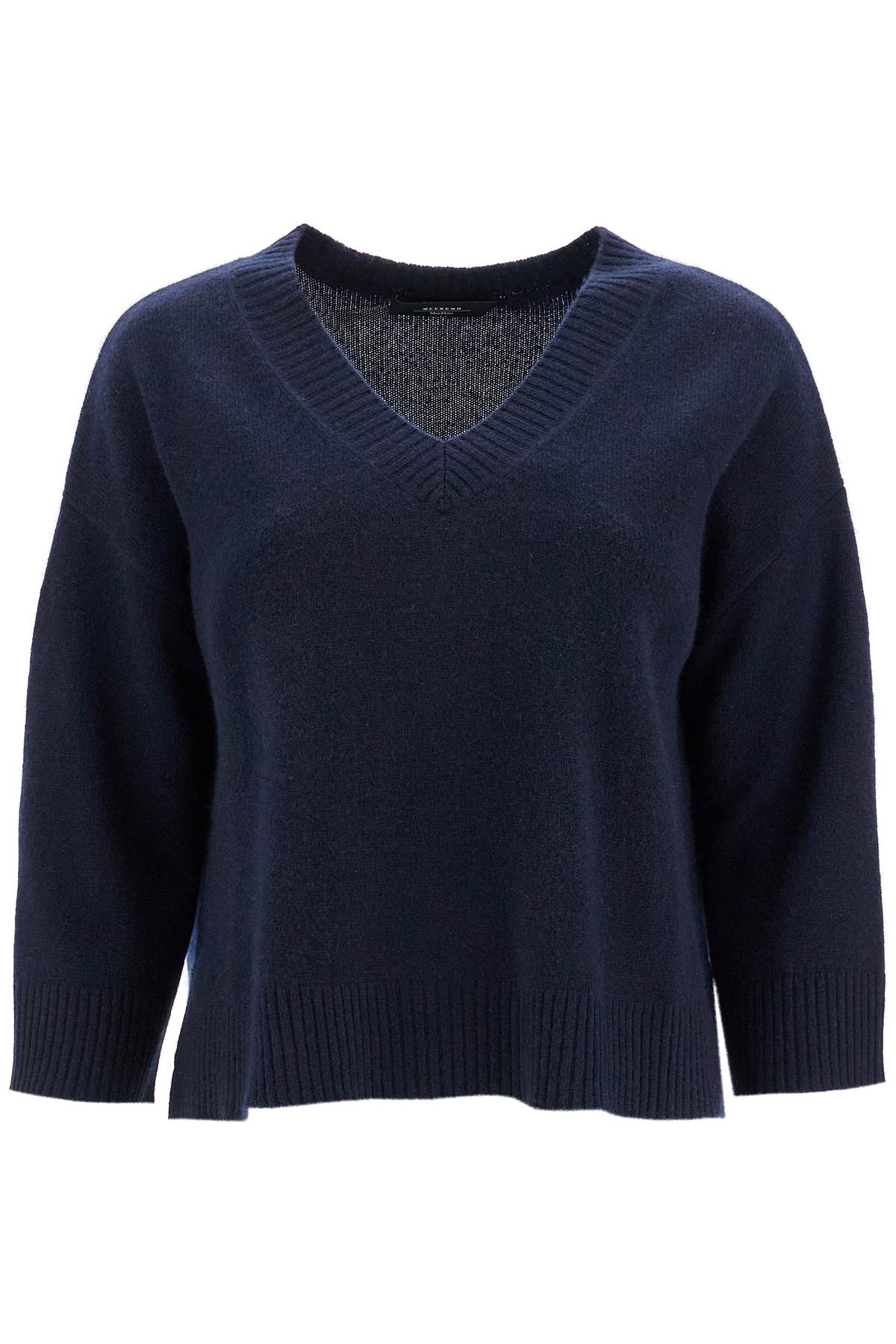 Shop Weekend Max Mara "oversized Cashmere Lever In Blue