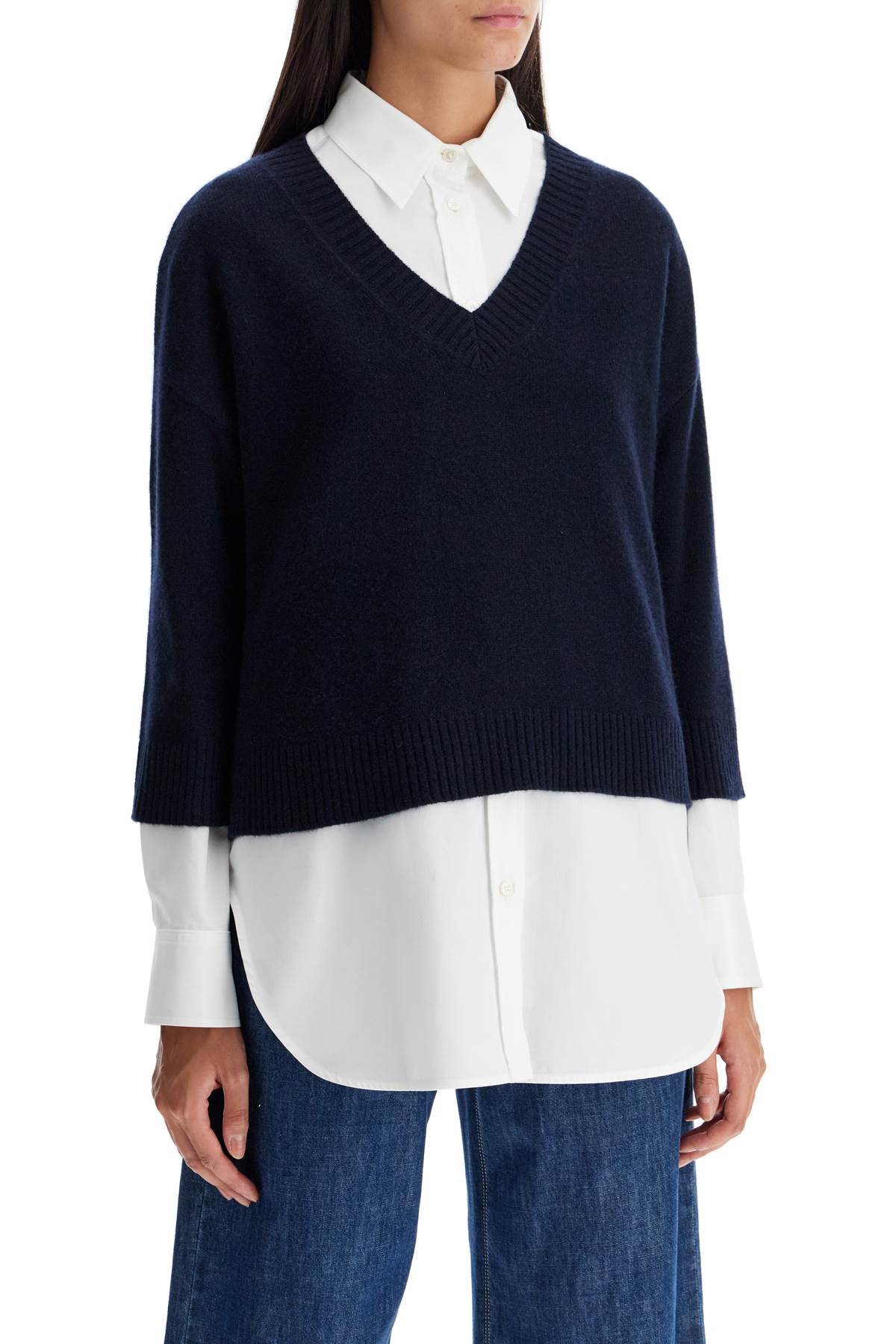 Shop Weekend Max Mara "oversized Cashmere Lever In Blue