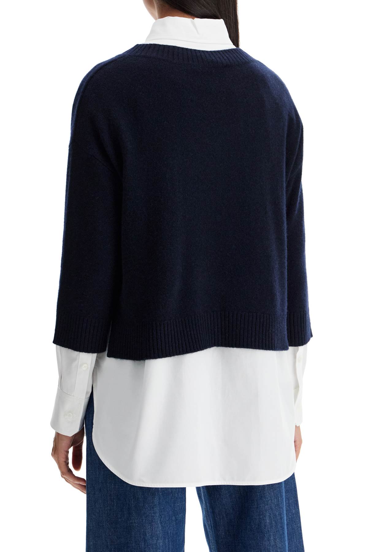 Shop Weekend Max Mara "oversized Cashmere Lever In Blue