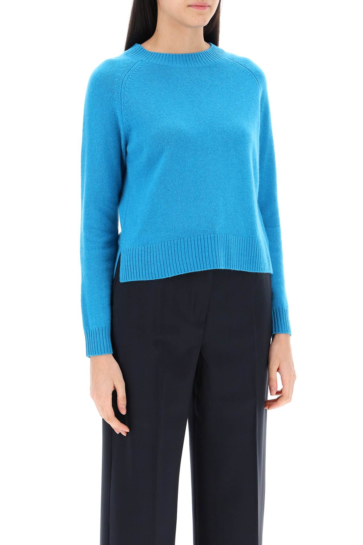 Shop Weekend Max Mara Scatola Cashmere Sweater In Light Blue