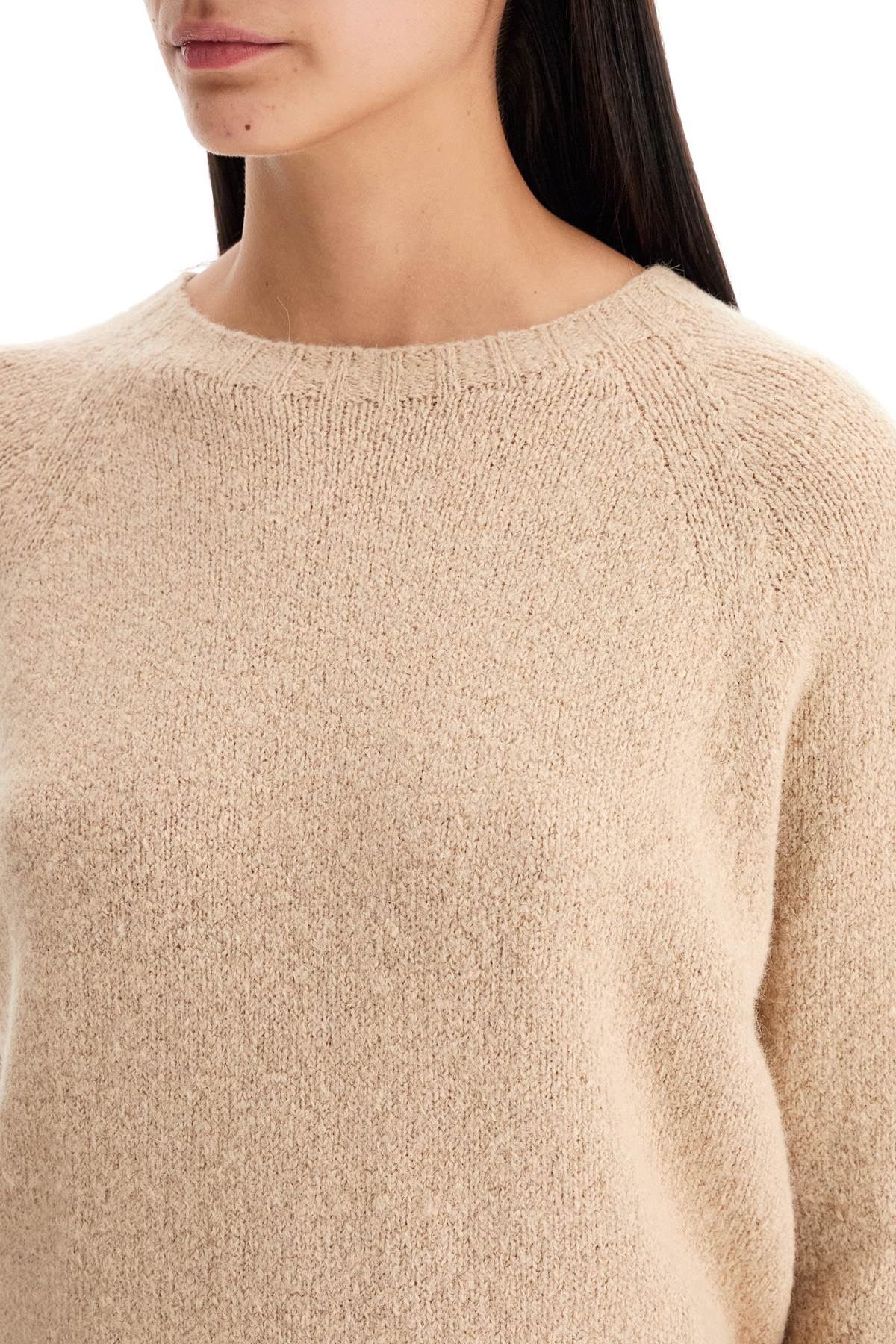 Shop Weekend Max Mara "alpaca Blend Icy In Beige