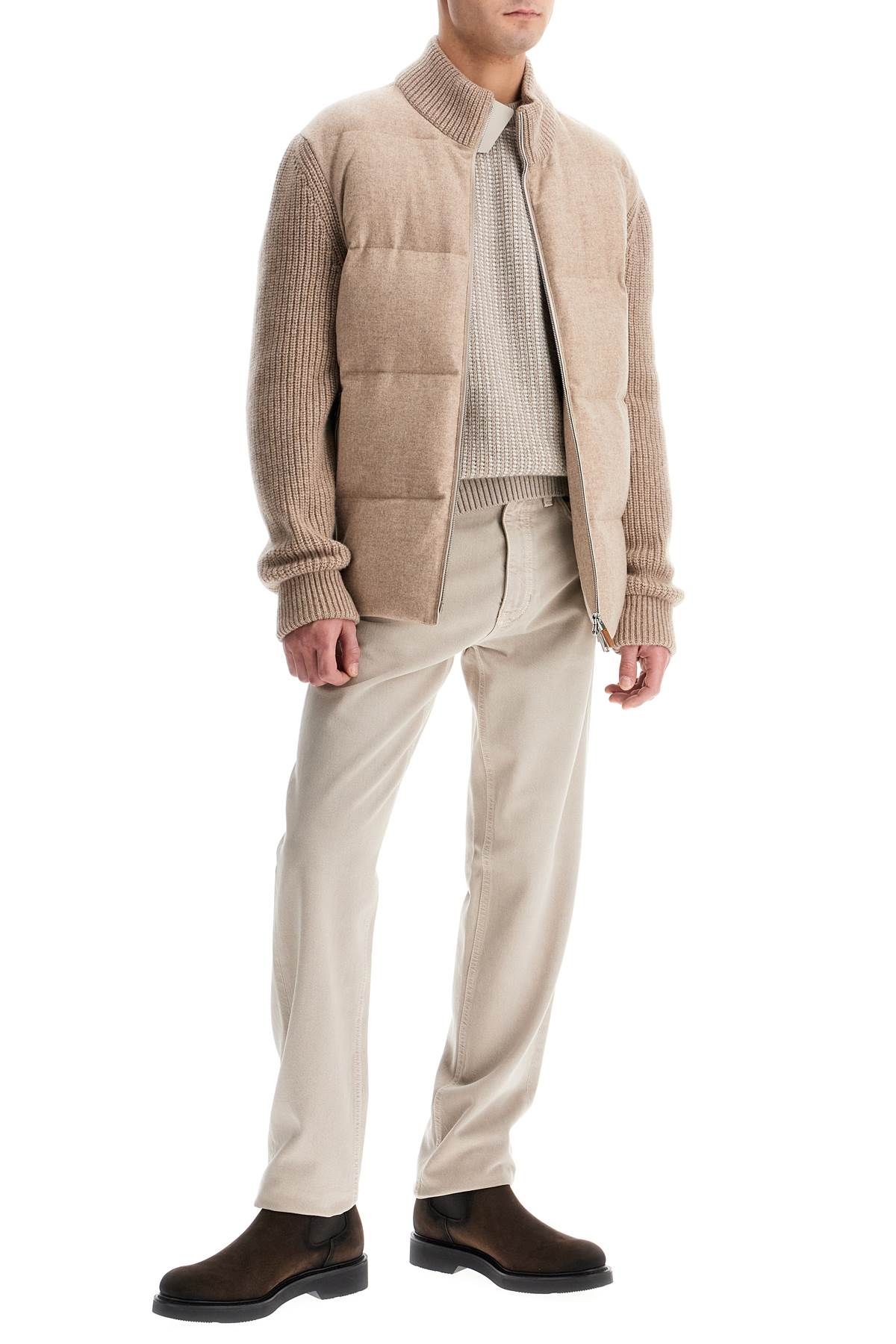 Shop Zegna Cashmere And Mohair Sweater In Beige