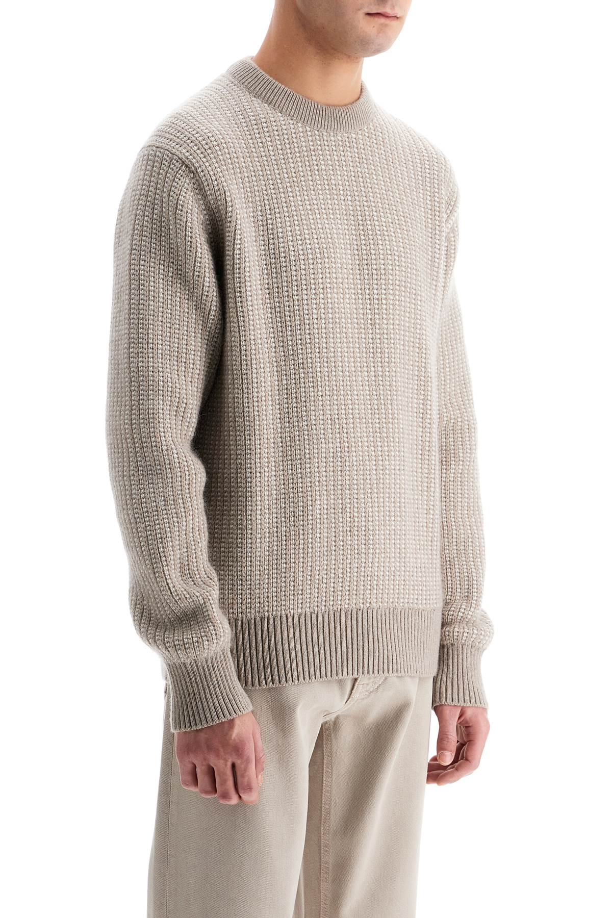 Shop Zegna Cashmere And Mohair Sweater In Beige