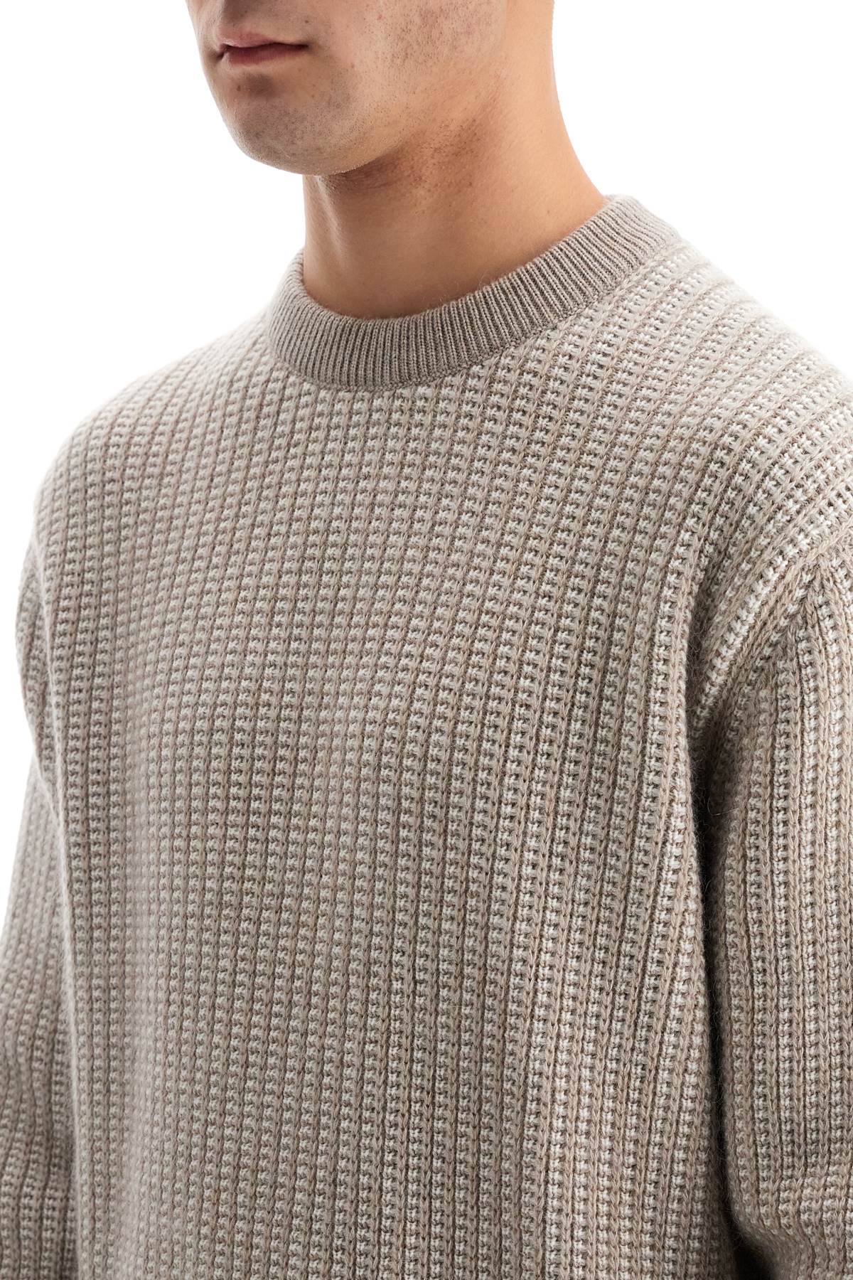 Shop Zegna Cashmere And Mohair Sweater In Beige