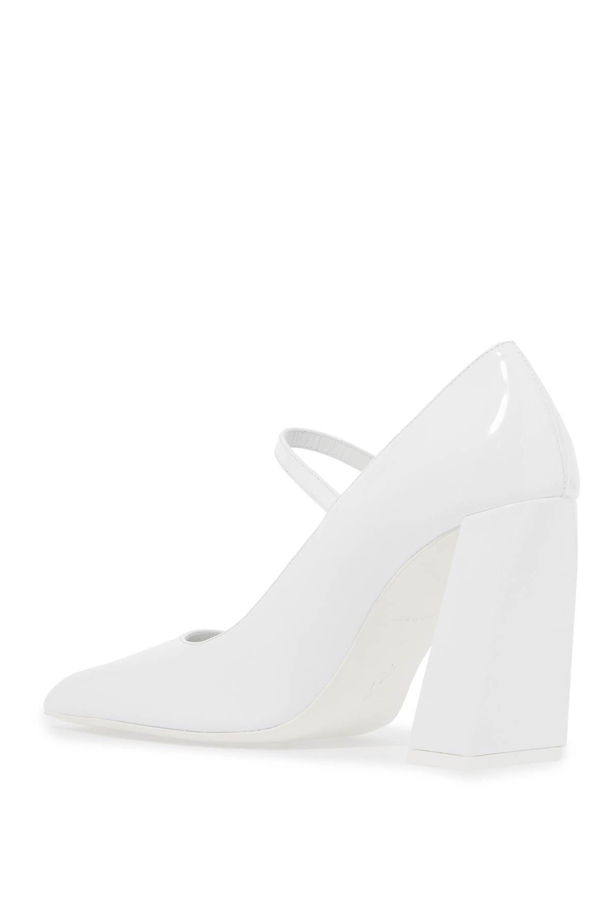 Shop Amina Muaddi Mary Jane Charlotte - Classic In White