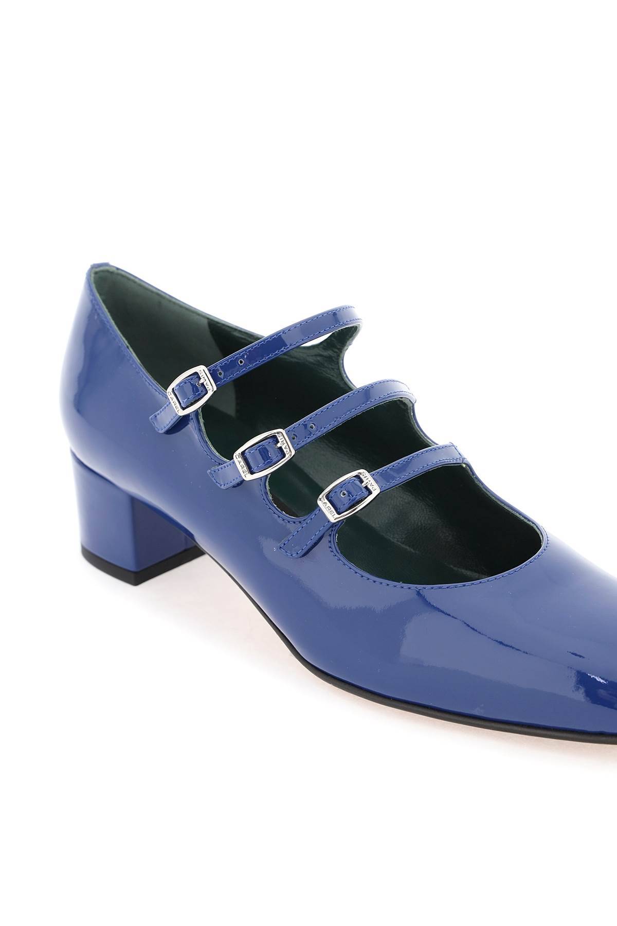 Shop Carel Patent Leather Kina Mary Jane In Blue