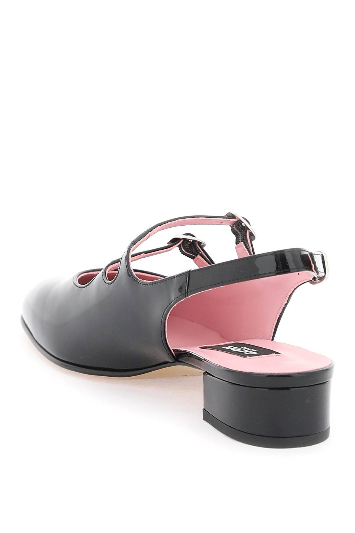 Shop Carel Patent Leather Pêche Slingback Mary Jane In Black