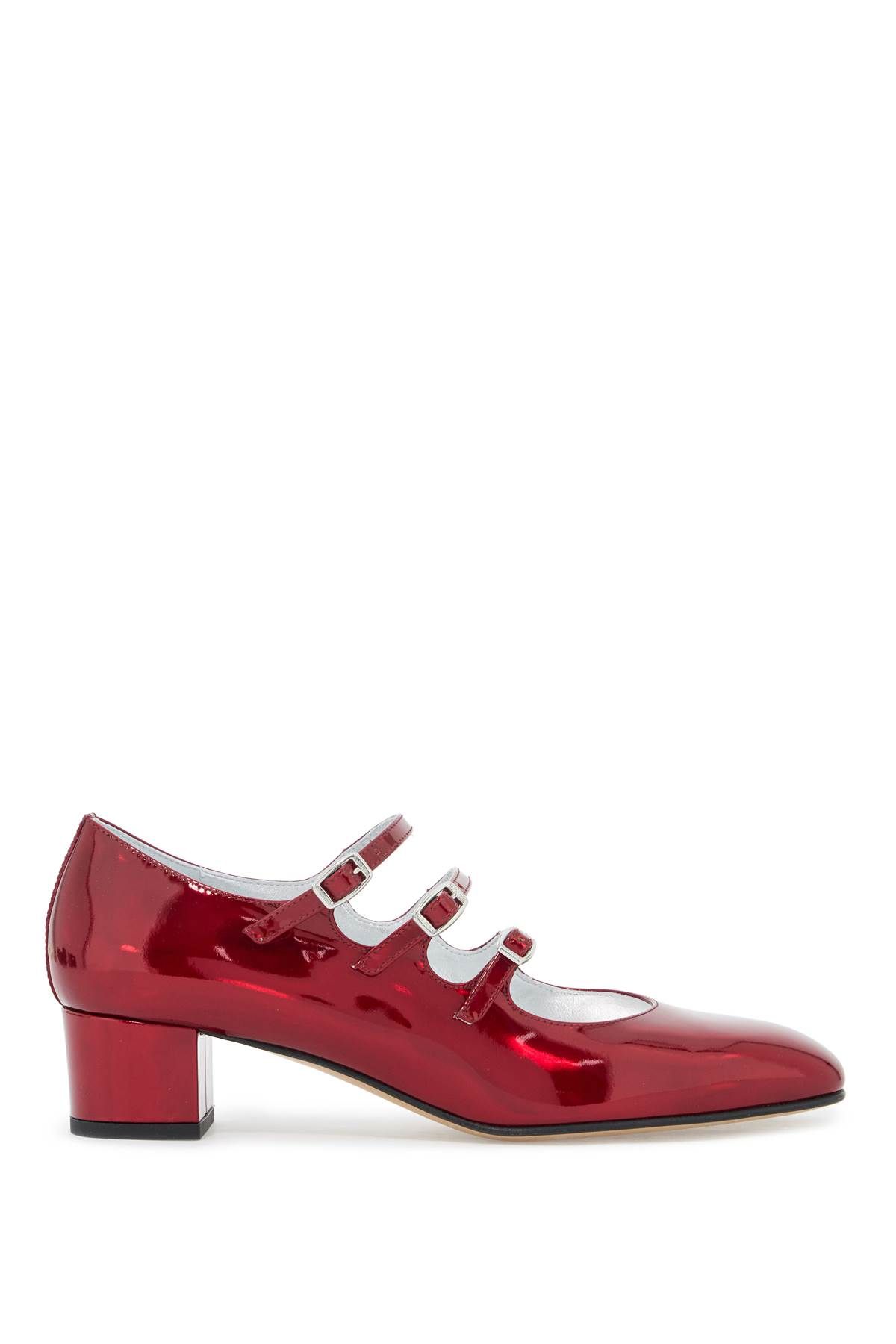 Shop Carel 'metallic Mary Jane K In Red