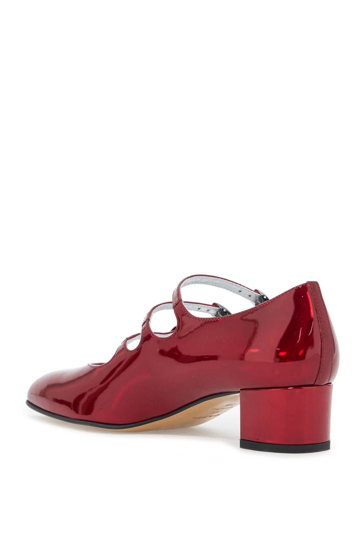 Shop Carel 'metallic Mary Jane K In Red