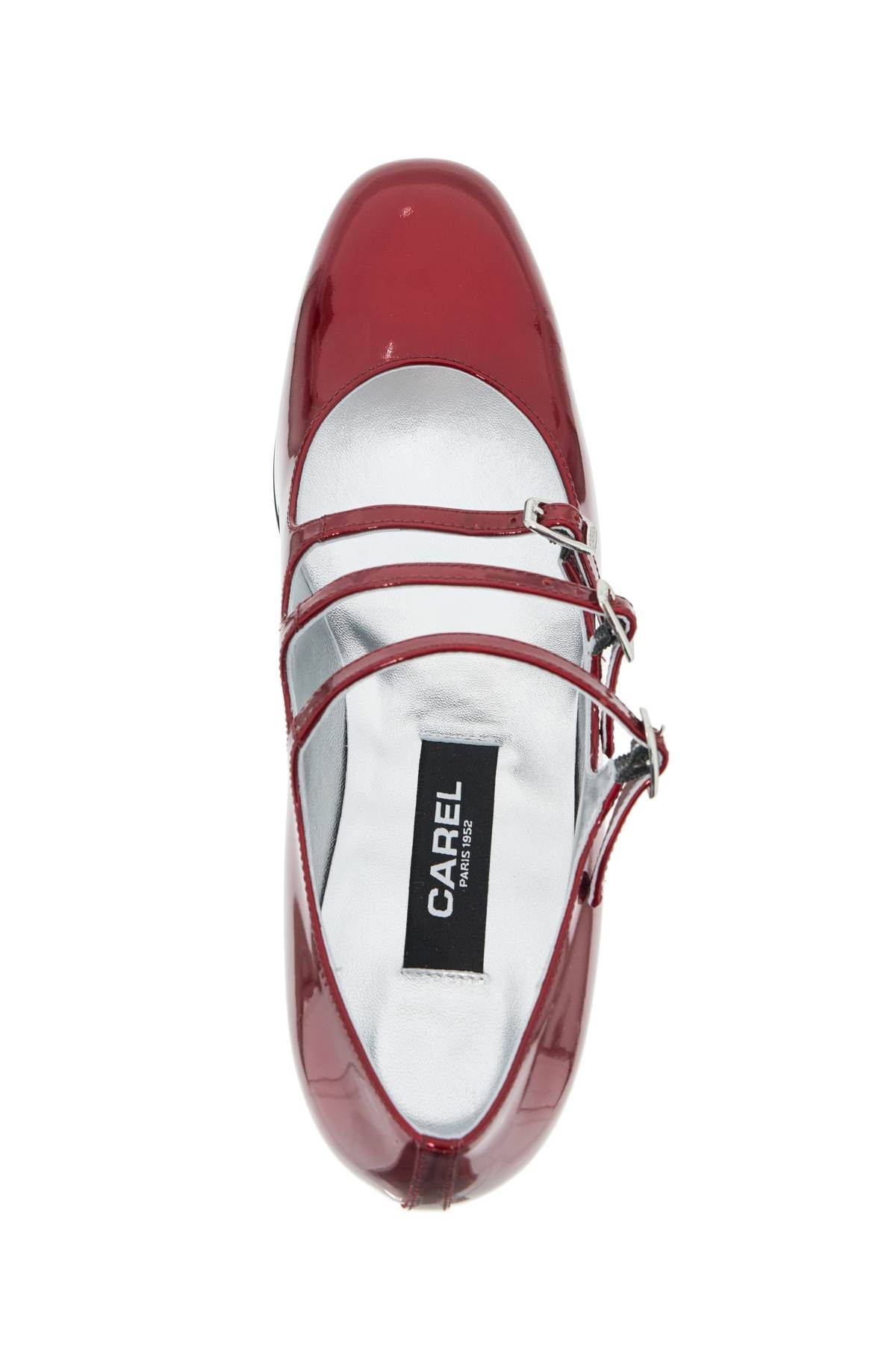 Shop Carel 'metallic Mary Jane K In Red