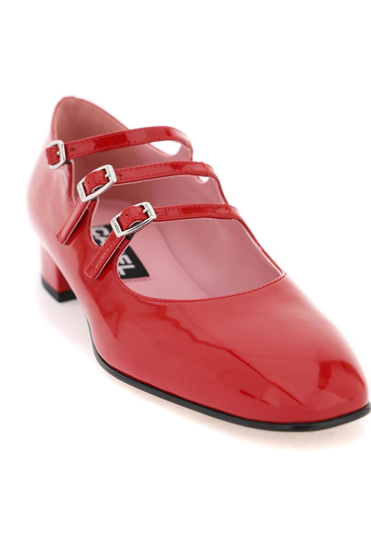 Shop Carel Patent Leather Ariana Mary Jane In Red