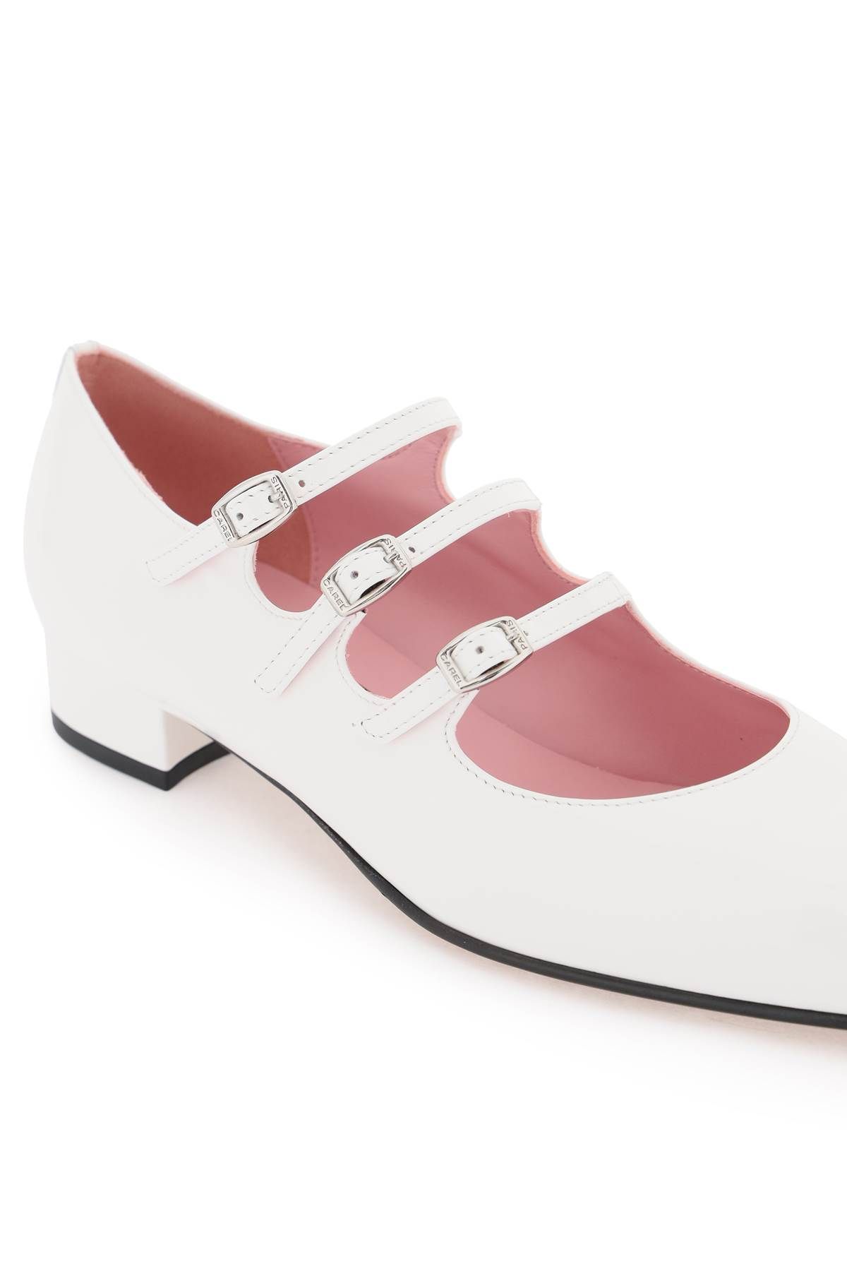 Shop Carel Patent Leather Ariana Mary Jane In White