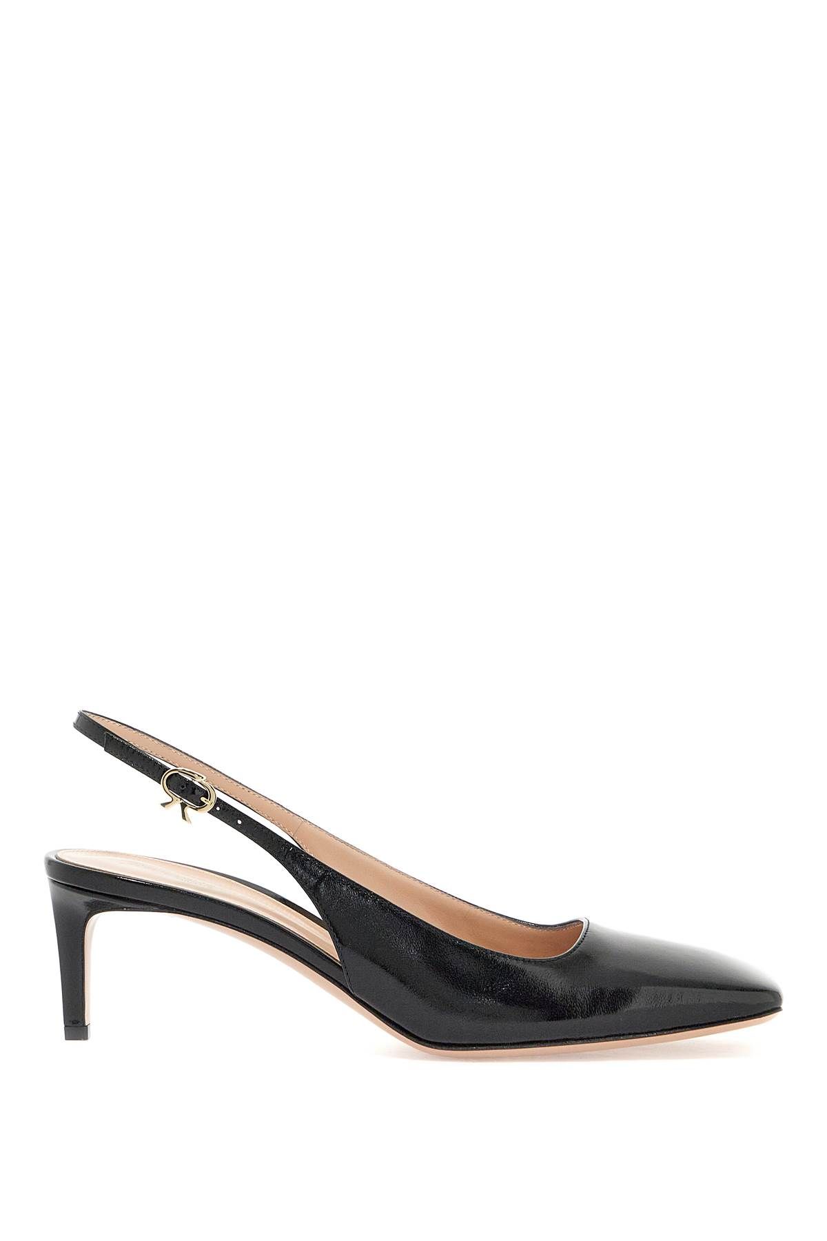 Shop Gianvito Rossi Slingback Décol In Black