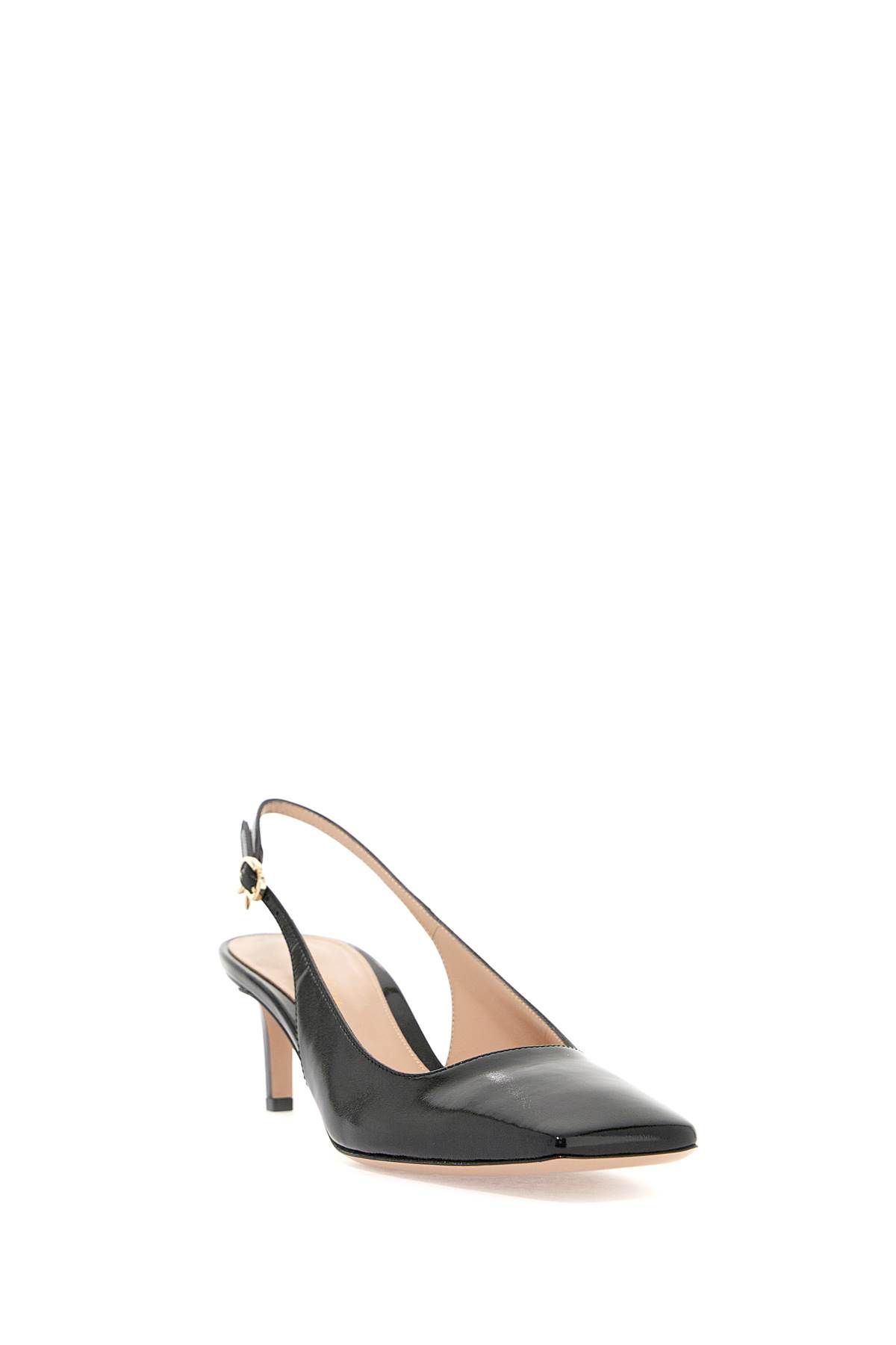 Shop Gianvito Rossi Slingback Décol In Black