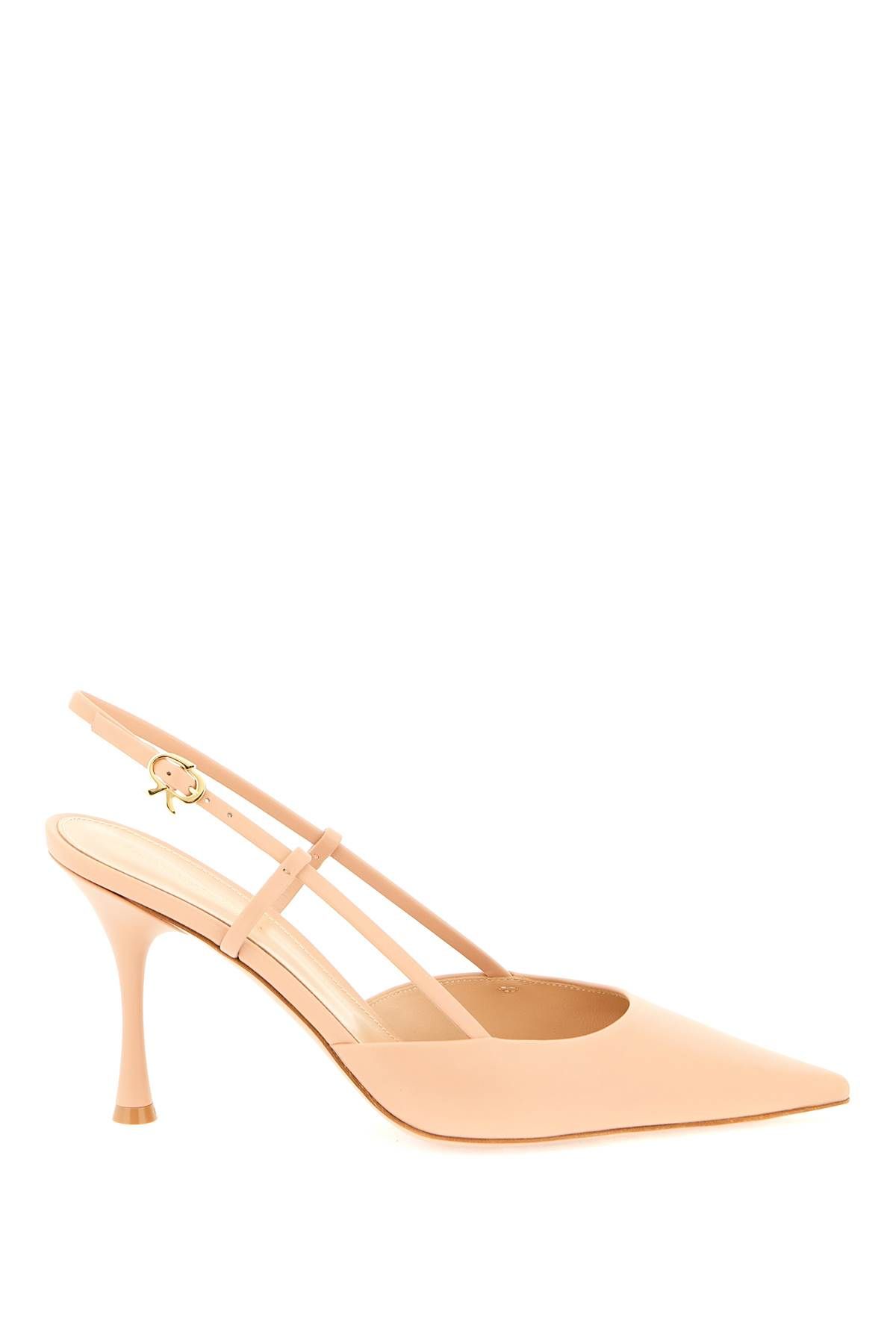 Gianvito Rossi Ascent Powder Pink Pumps In Brown