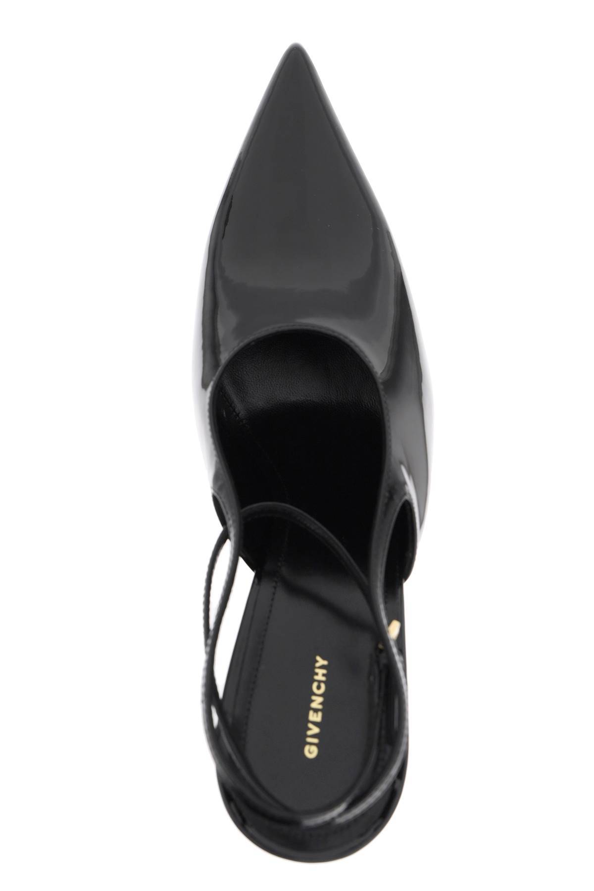 Shop Givenchy Patent Leather Slingback Pumps In Black