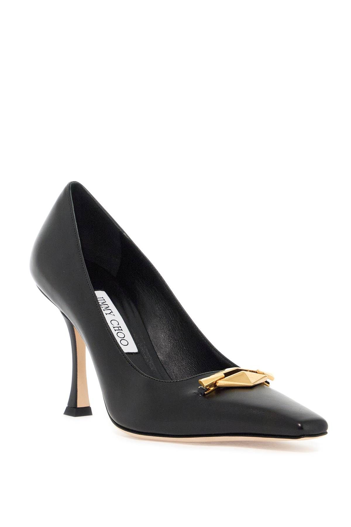 Shop Jimmy Choo 'ryker Diamond Detail Dã© In Black