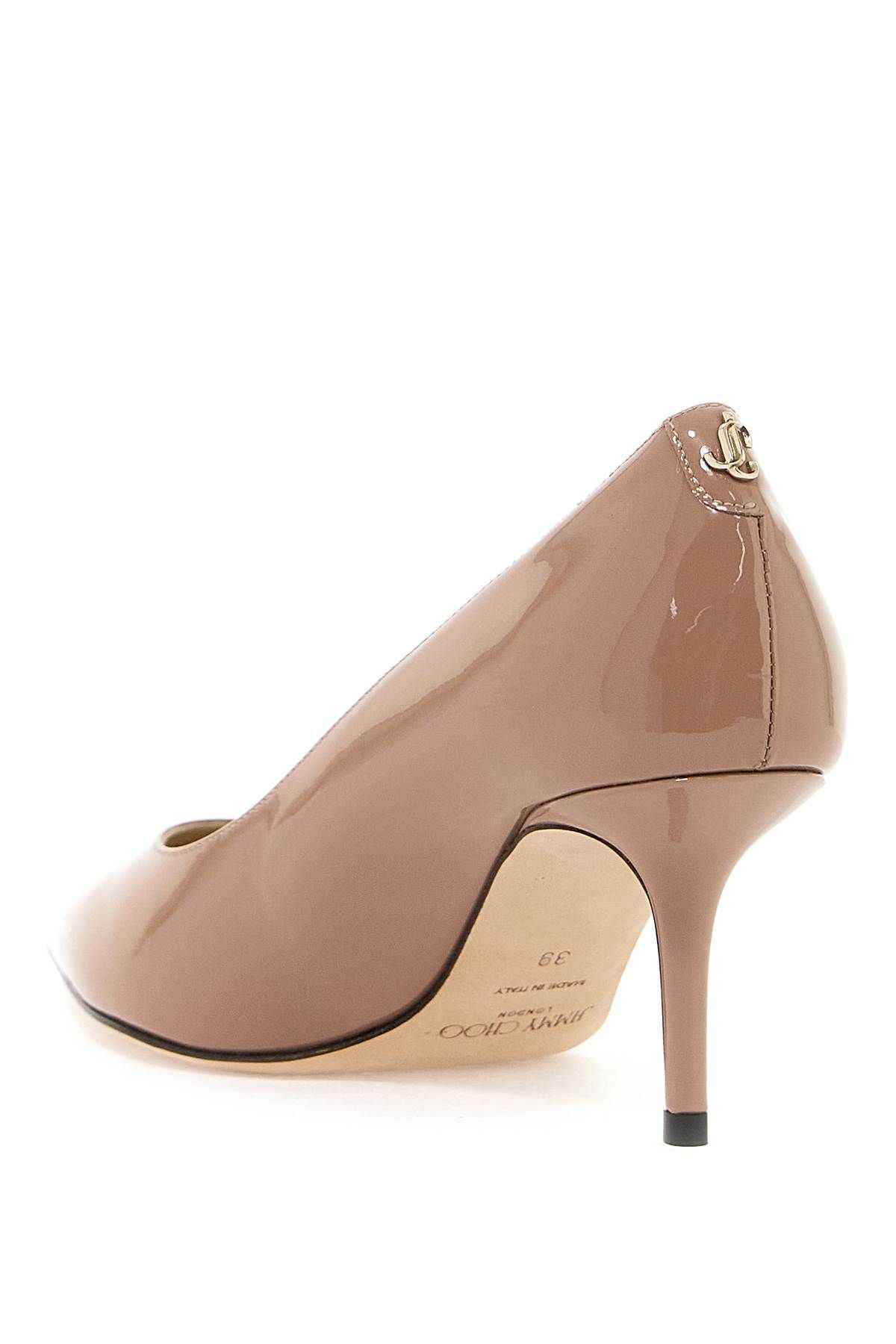 Shop Jimmy Choo Patent Leather Love 65 Pumps In Neutro