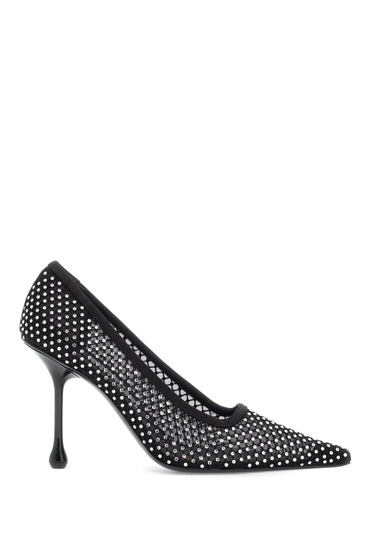 Shop Jimmy Choo Ixia 95 Mesh Dã©colletã© In Black