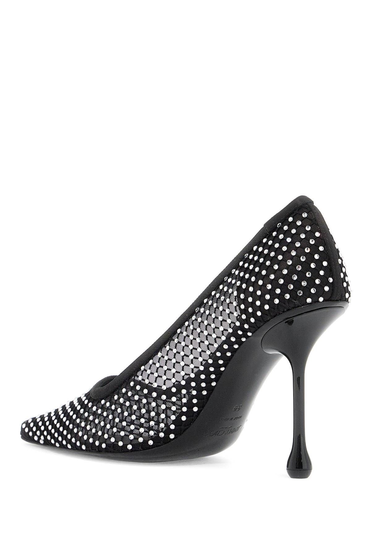 Shop Jimmy Choo Ixia 95 Mesh Dã©colletã© In Black