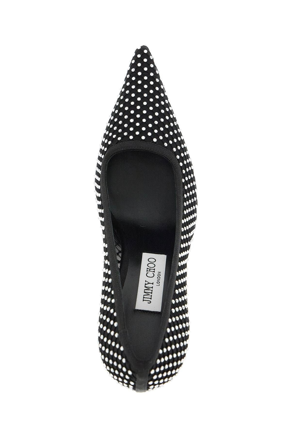 Shop Jimmy Choo Ixia 95 Mesh Dã©colletã© In Black