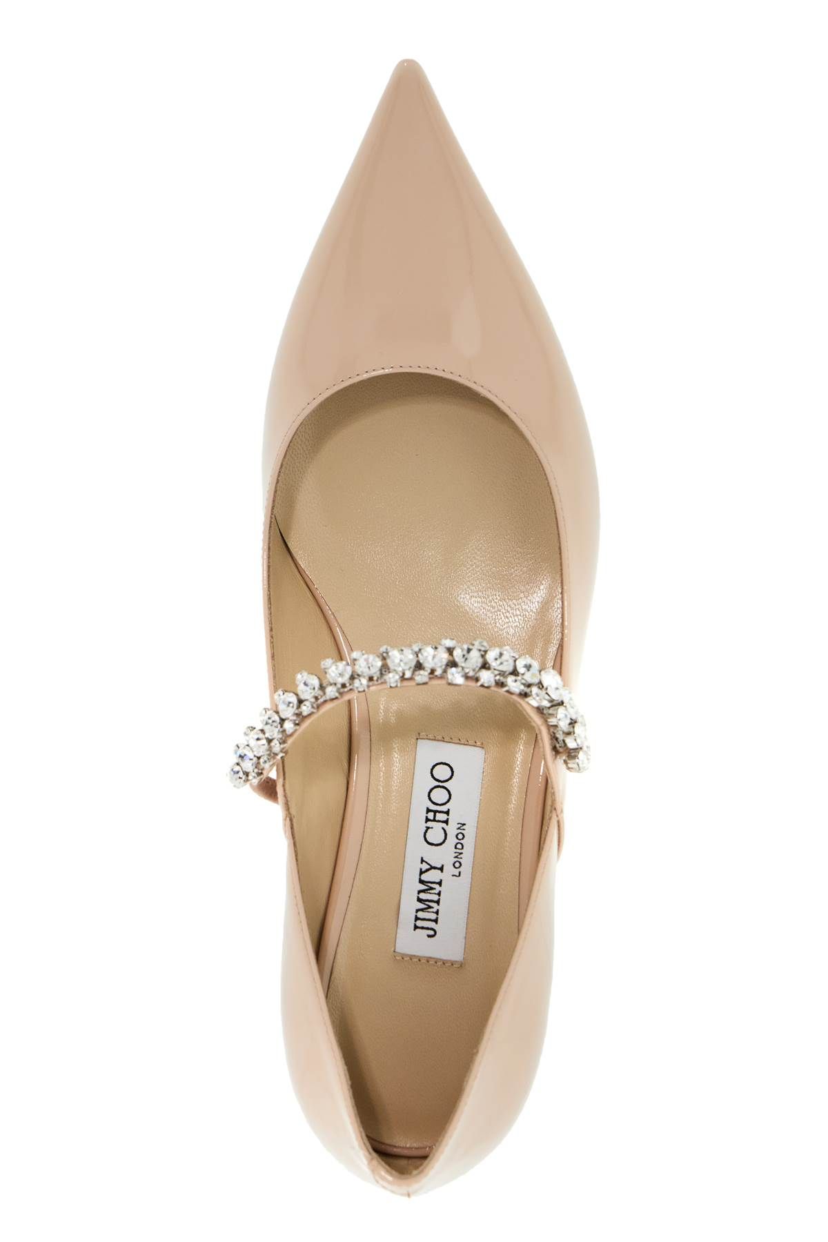 Shop Jimmy Choo Bing Pump Flat In Neutro