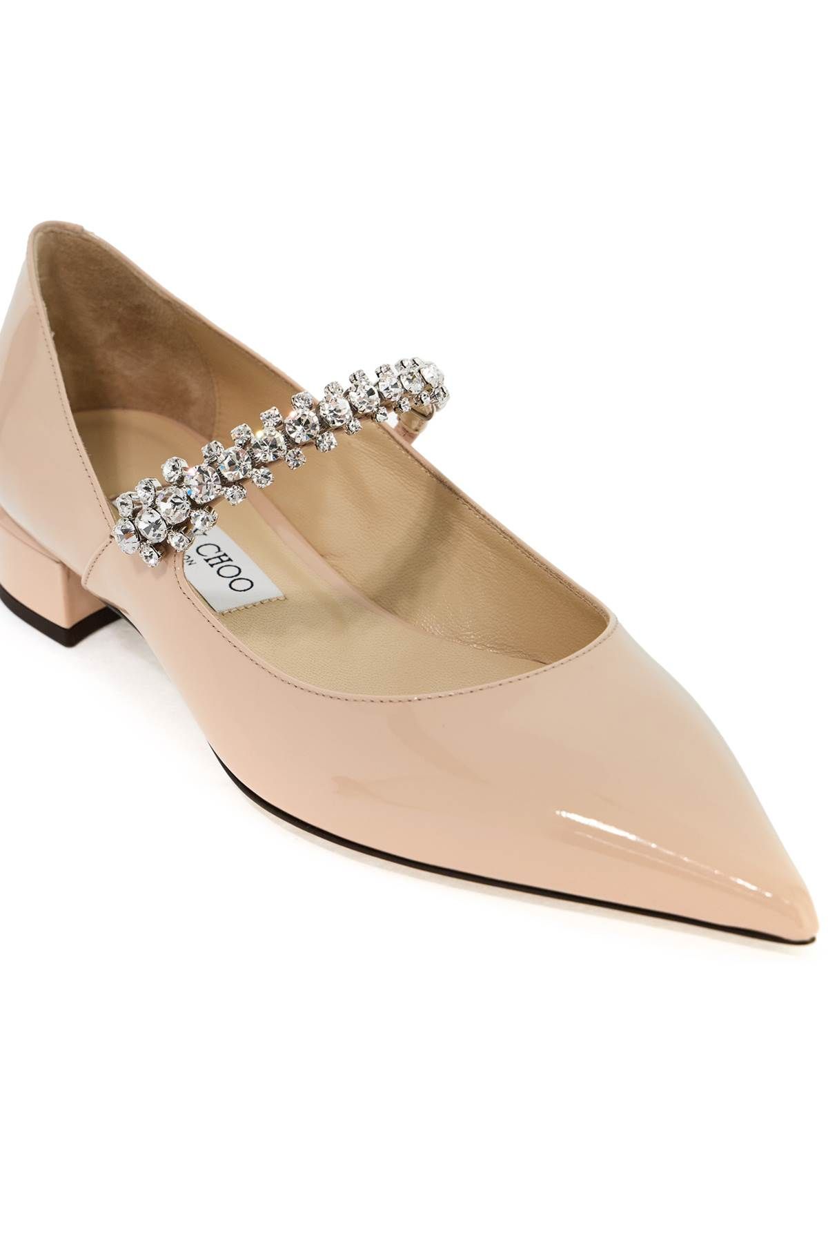 Shop Jimmy Choo Bing Pump Flat In Neutro