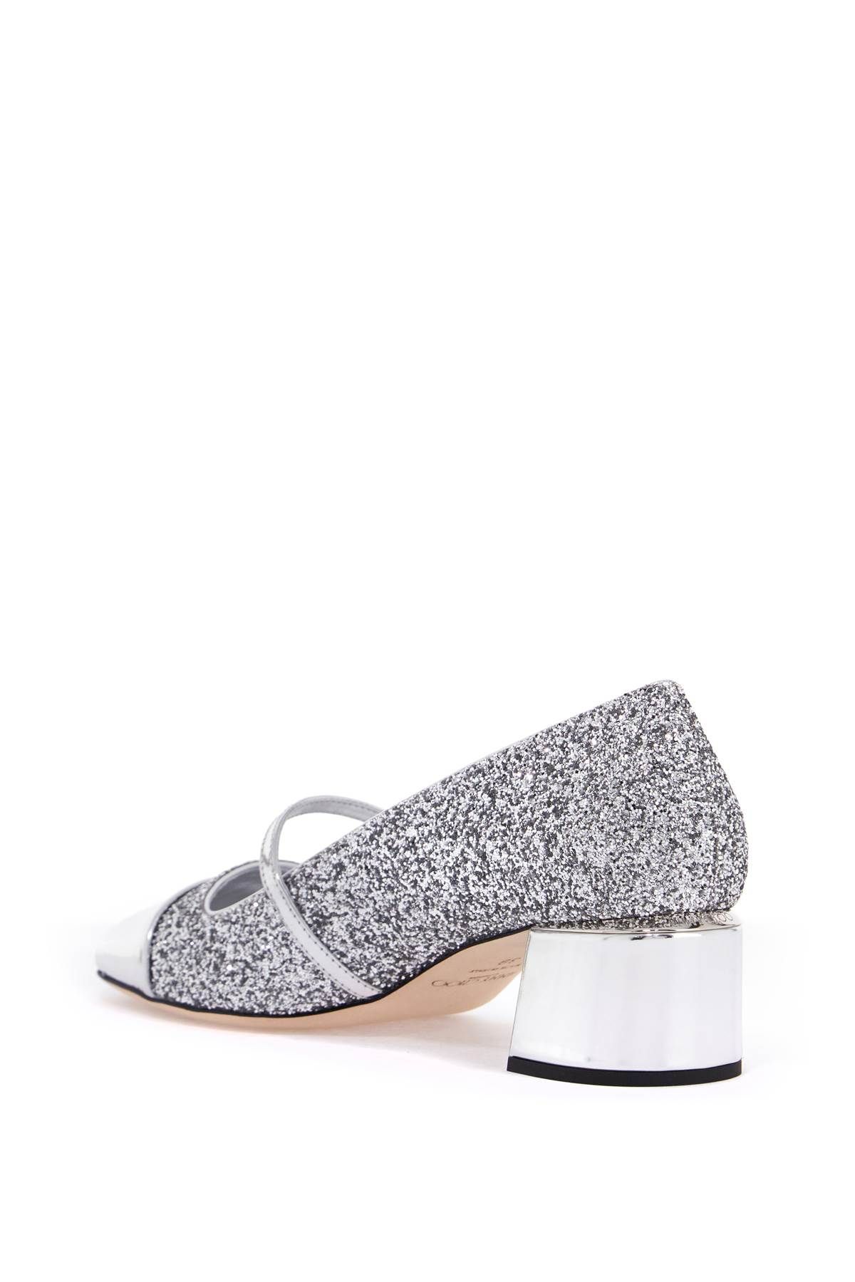 Shop Jimmy Choo "mary Jane Elisa In Silver