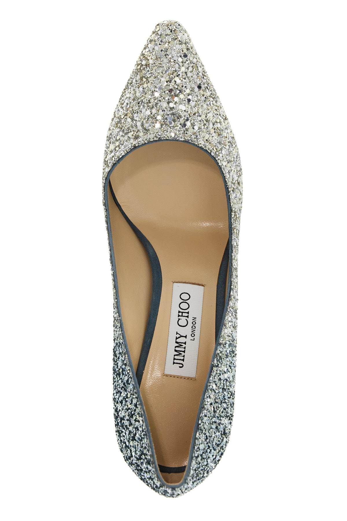 Shop Jimmy Choo Romy 85 Pumps In Silver