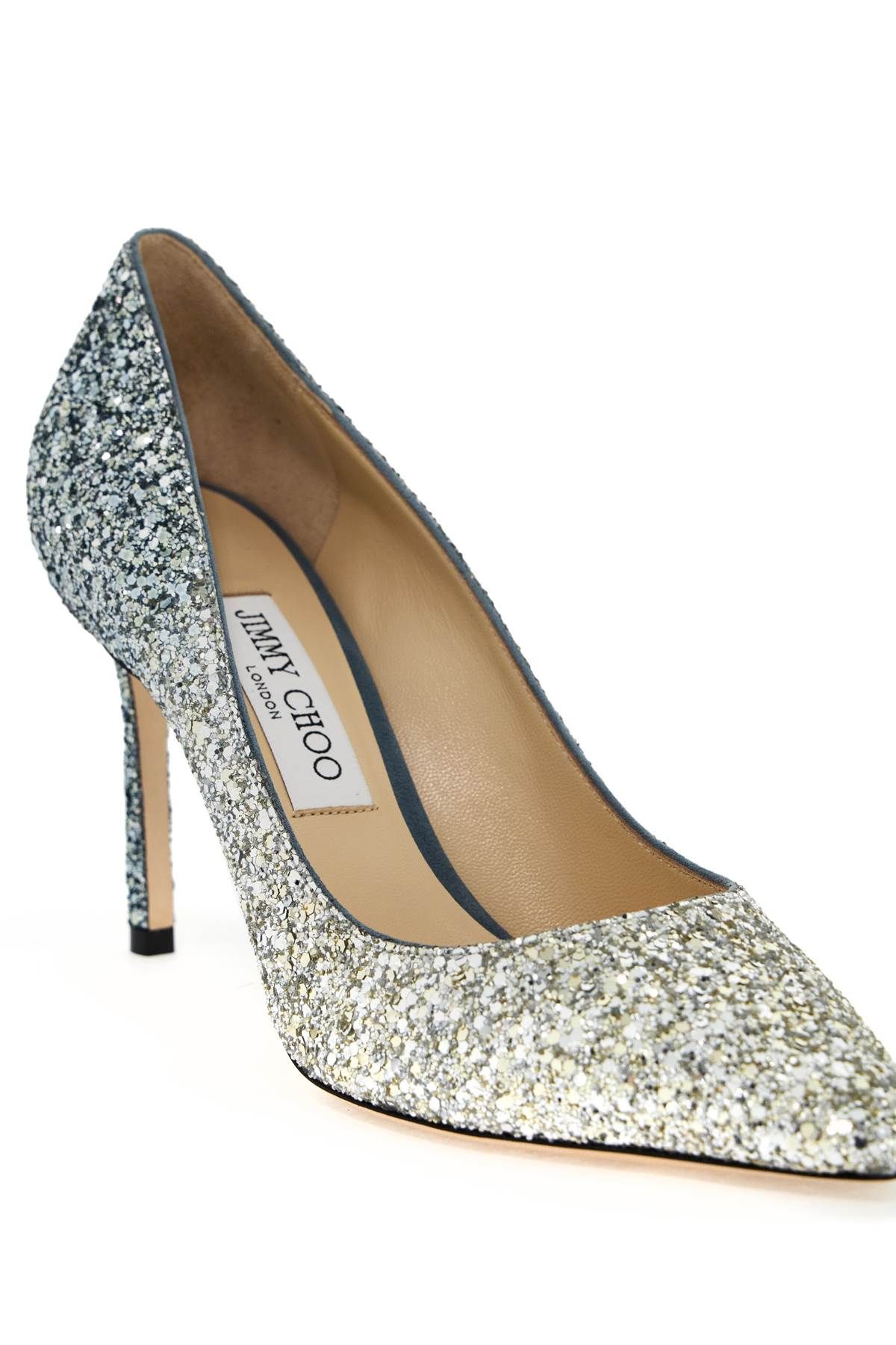 Shop Jimmy Choo Romy 85 Pumps In Silver