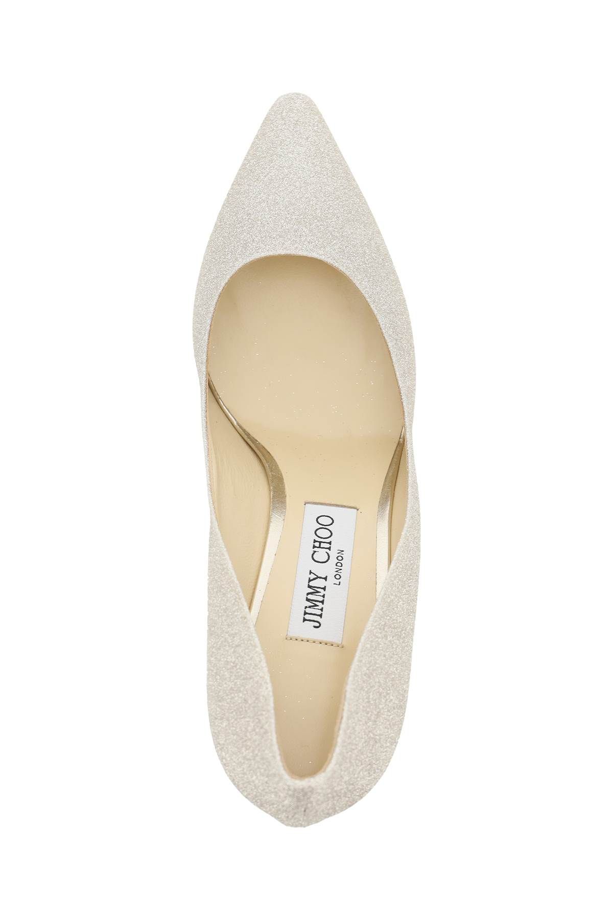 Shop Jimmy Choo Romy 85 Dusty Glitter Pumps In Gold