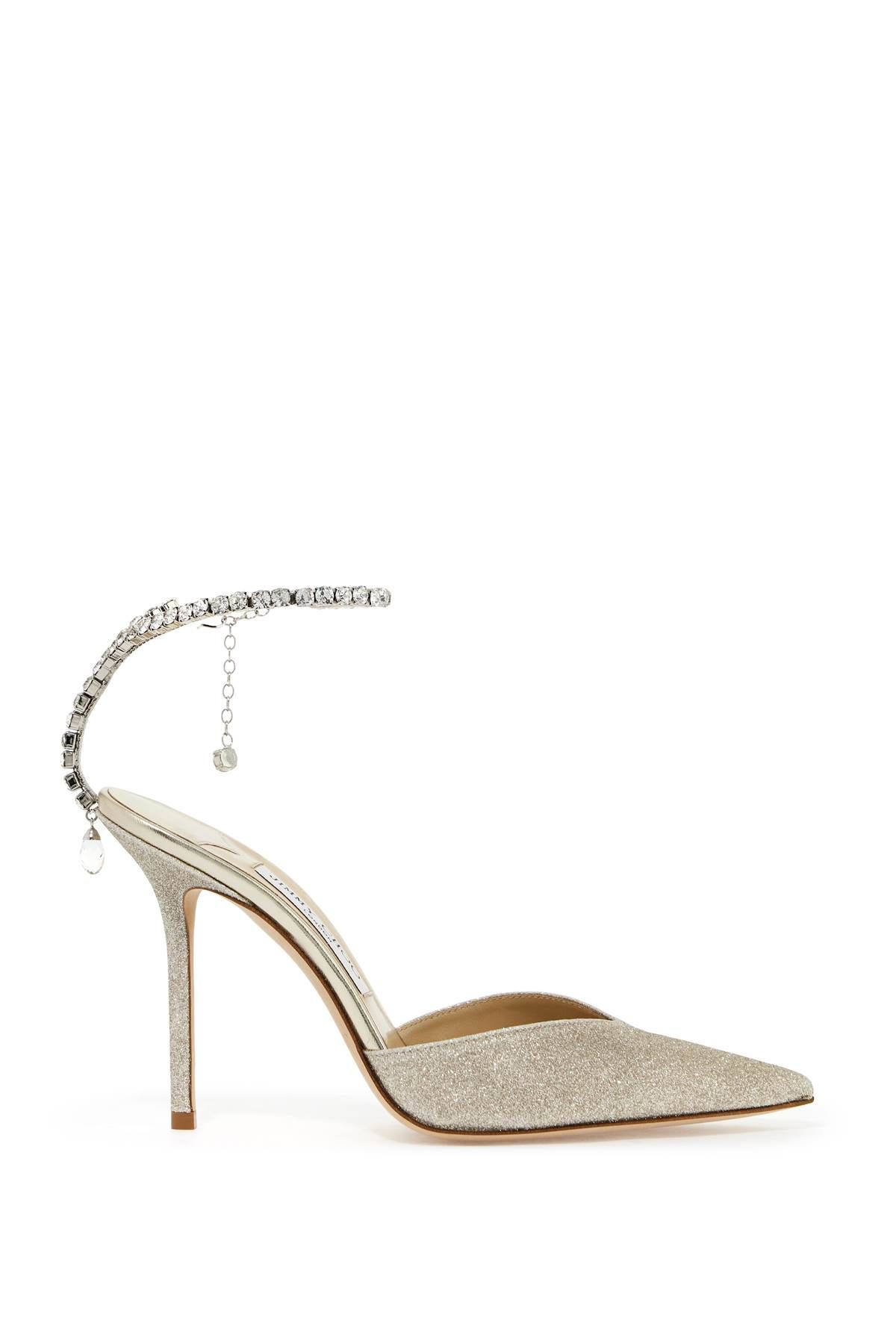 Shop Jimmy Choo Saeda 100 Pumps In Silver