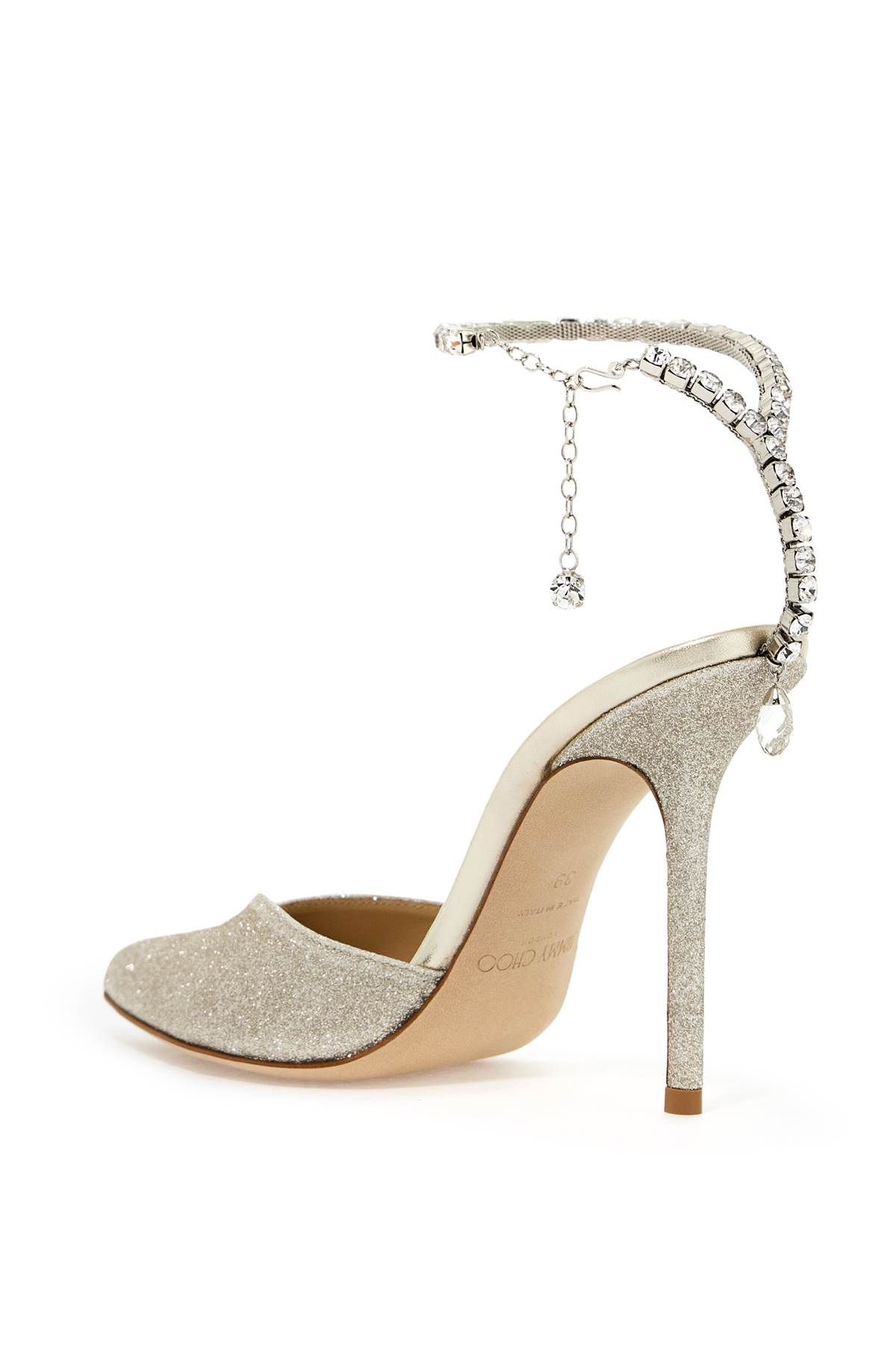 Shop Jimmy Choo Saeda 100 Pumps In Silver