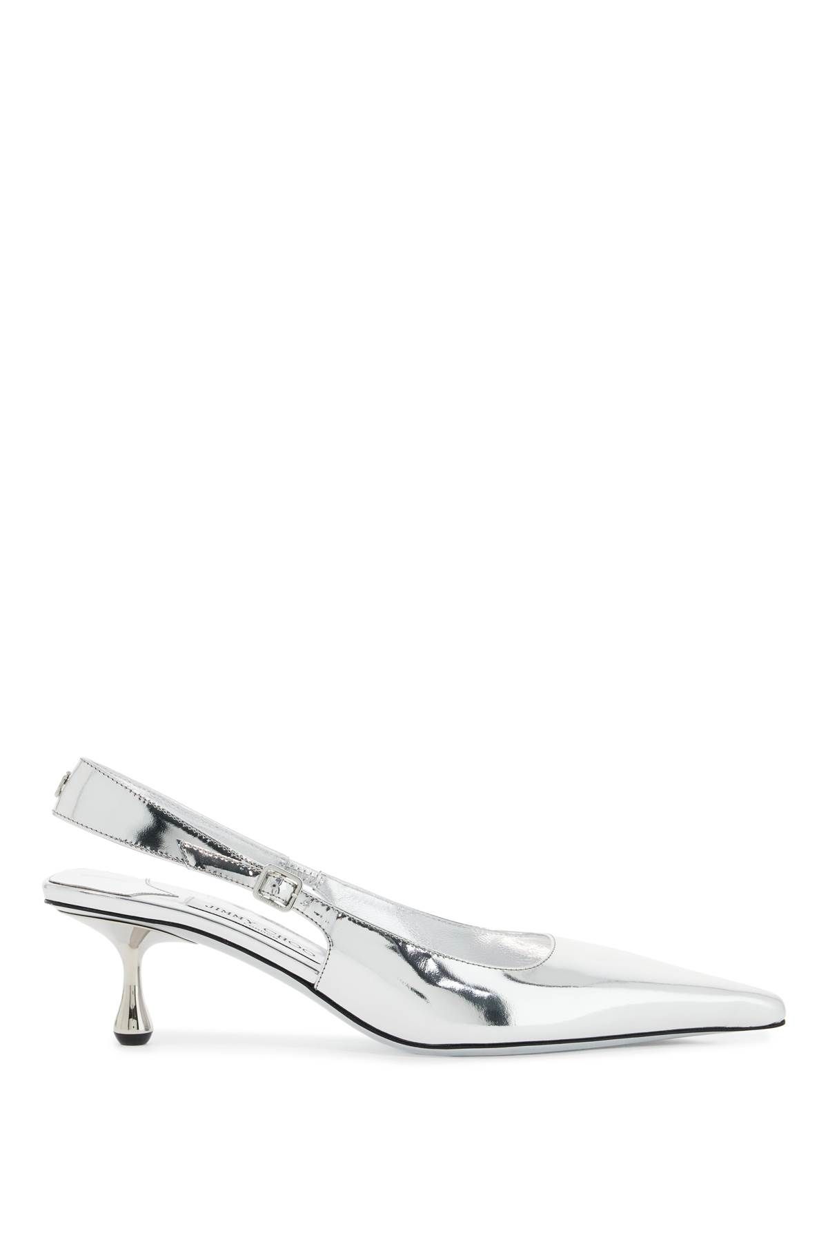 Shop Jimmy Choo Slingback Dã©collet In Silver