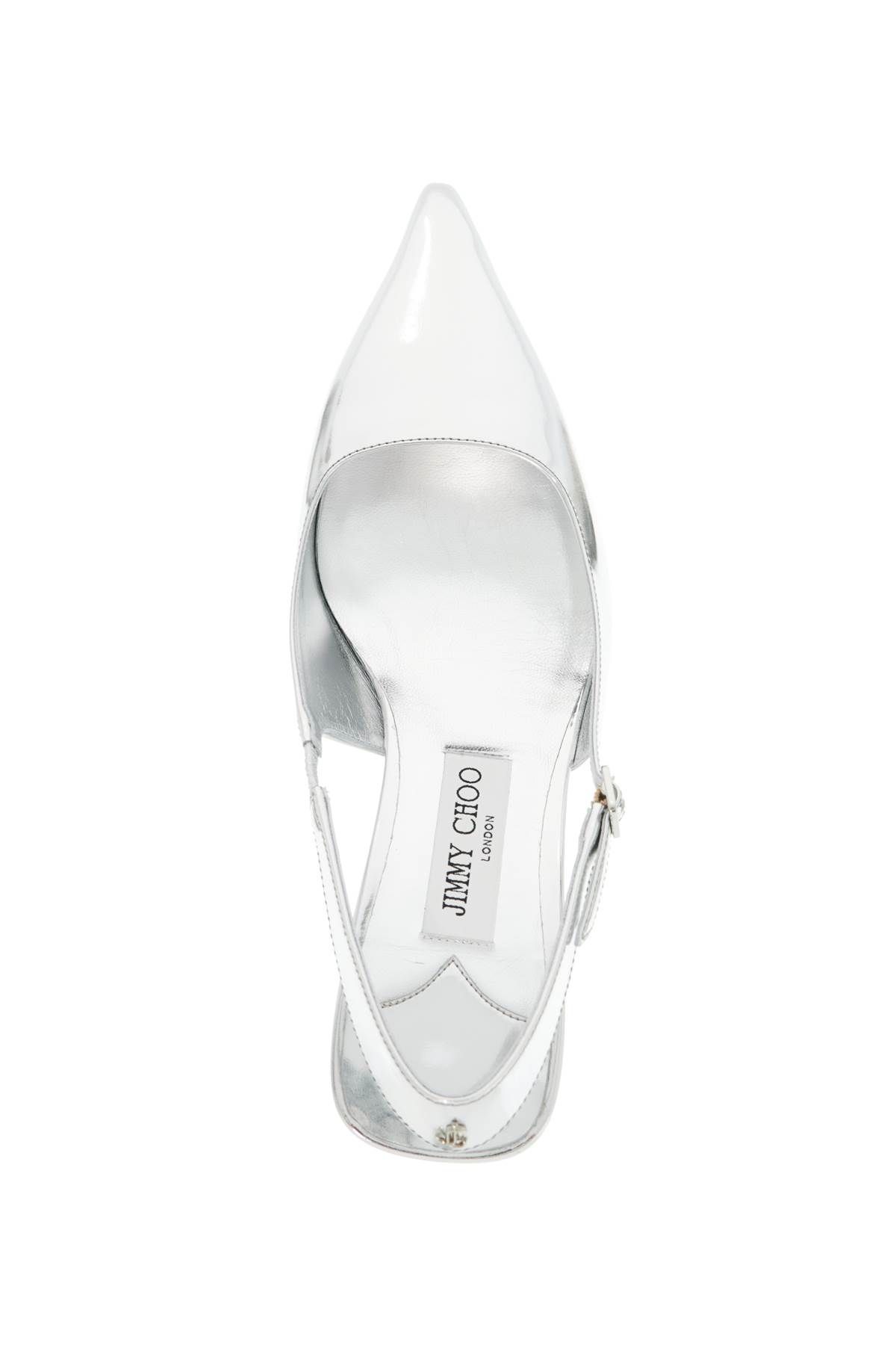 Shop Jimmy Choo Slingback Dã©collet In Silver