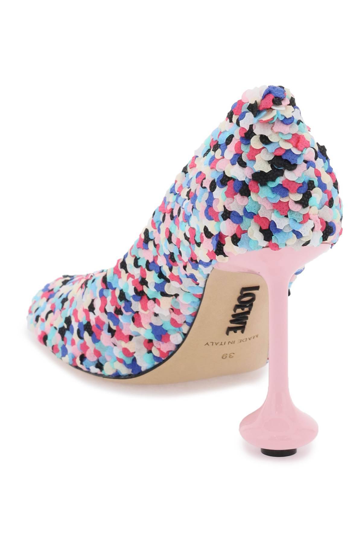 Shop Loewe Confetti Toy Pumps In Multicolor,pink