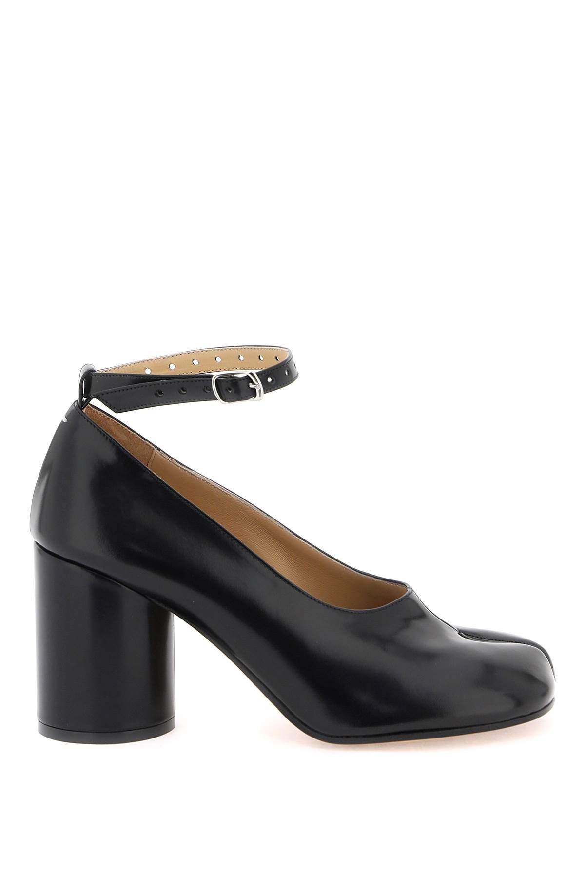 Shop Maison Margiela Tabi Mary Jane Pumps In Black