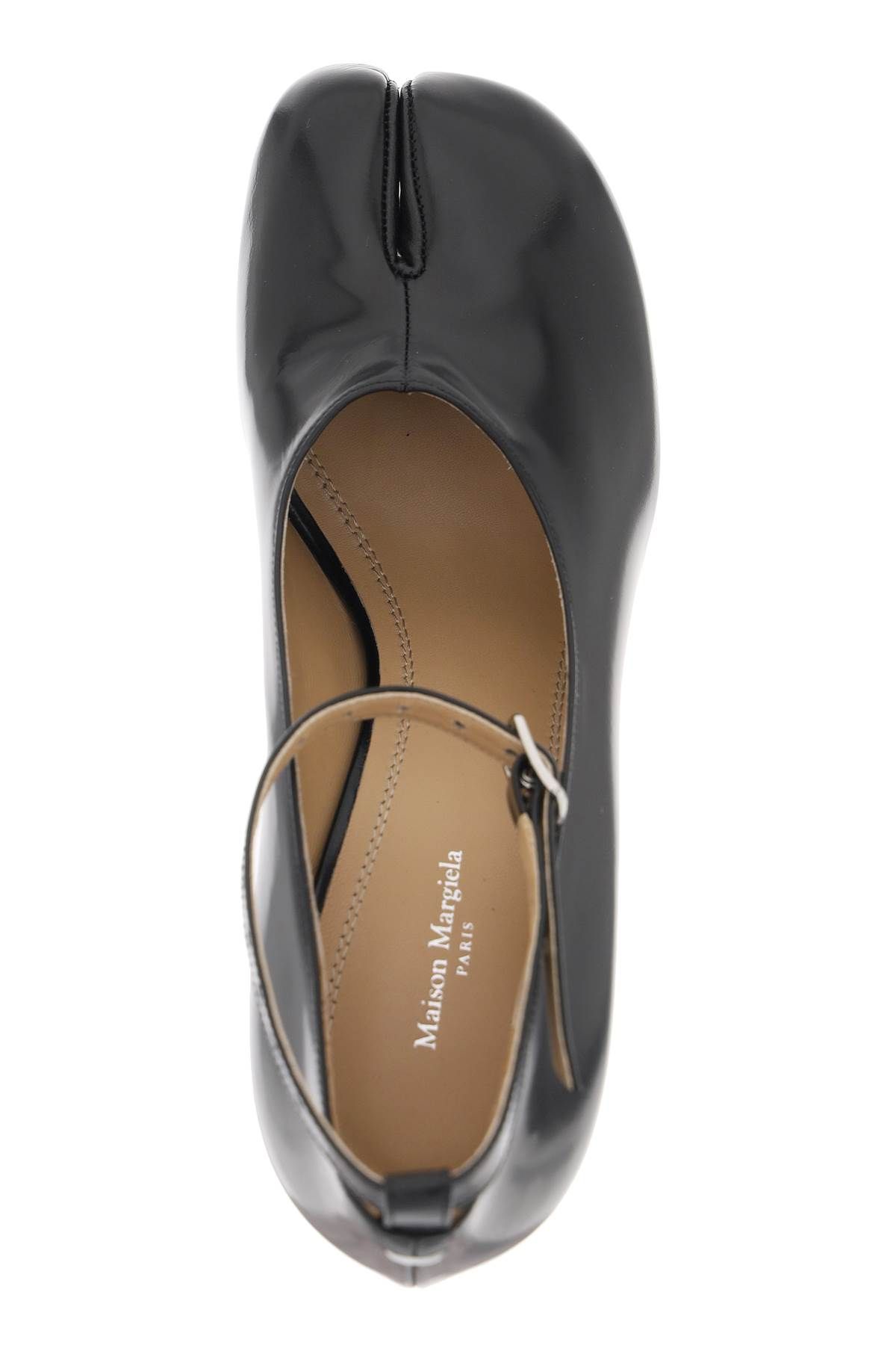 Shop Maison Margiela Tabi Mary Jane Pumps In Black