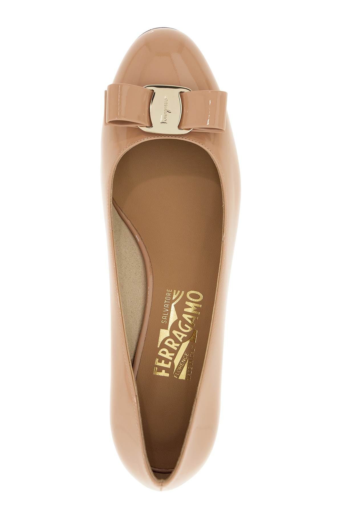 Shop Ferragamo Vara Pumps In Neutro