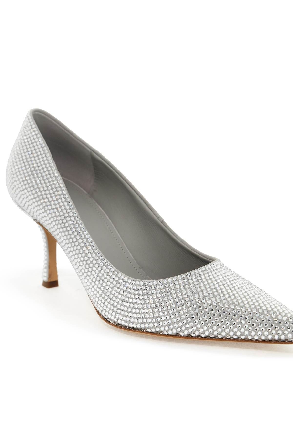 Shop Ferragamo 'strass-emb In Silver