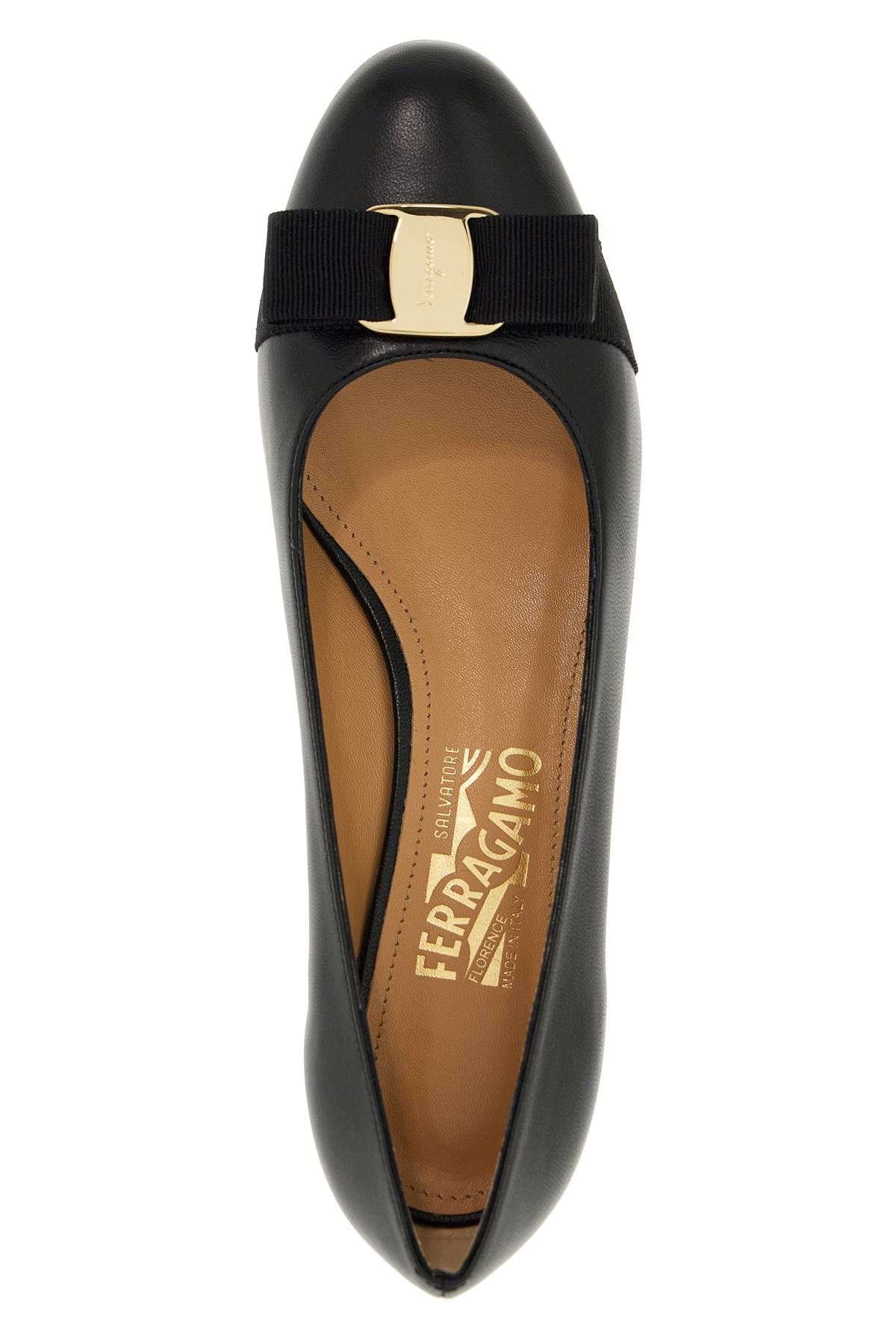 Shop Ferragamo "vara Bow Dé In Black