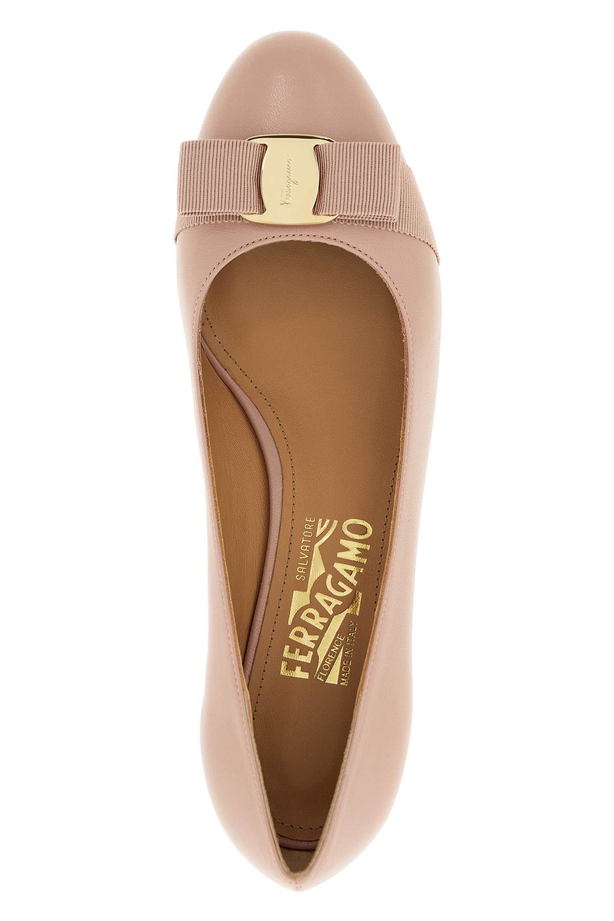 Shop Ferragamo "vara Bow Dé In Pink