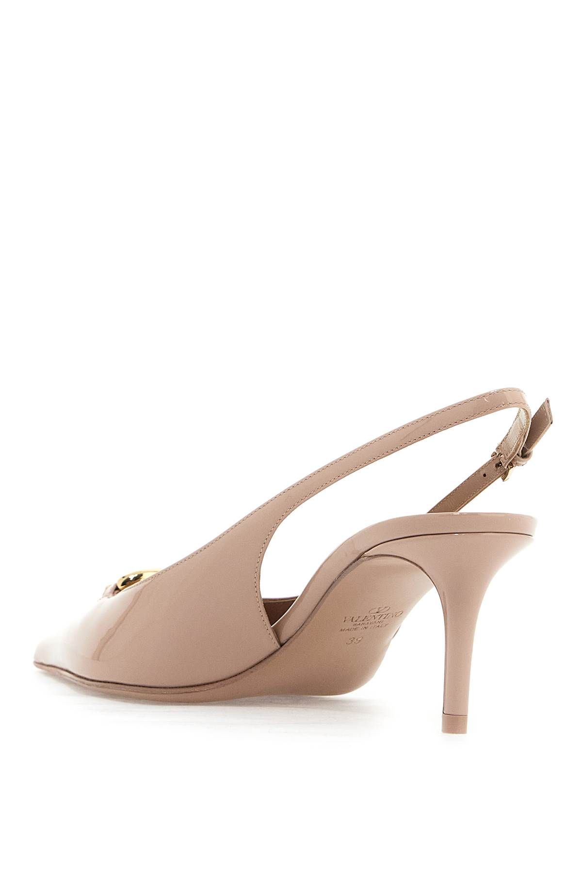 Shop Valentino Slingback Vlogo Dã©collet In Neutro