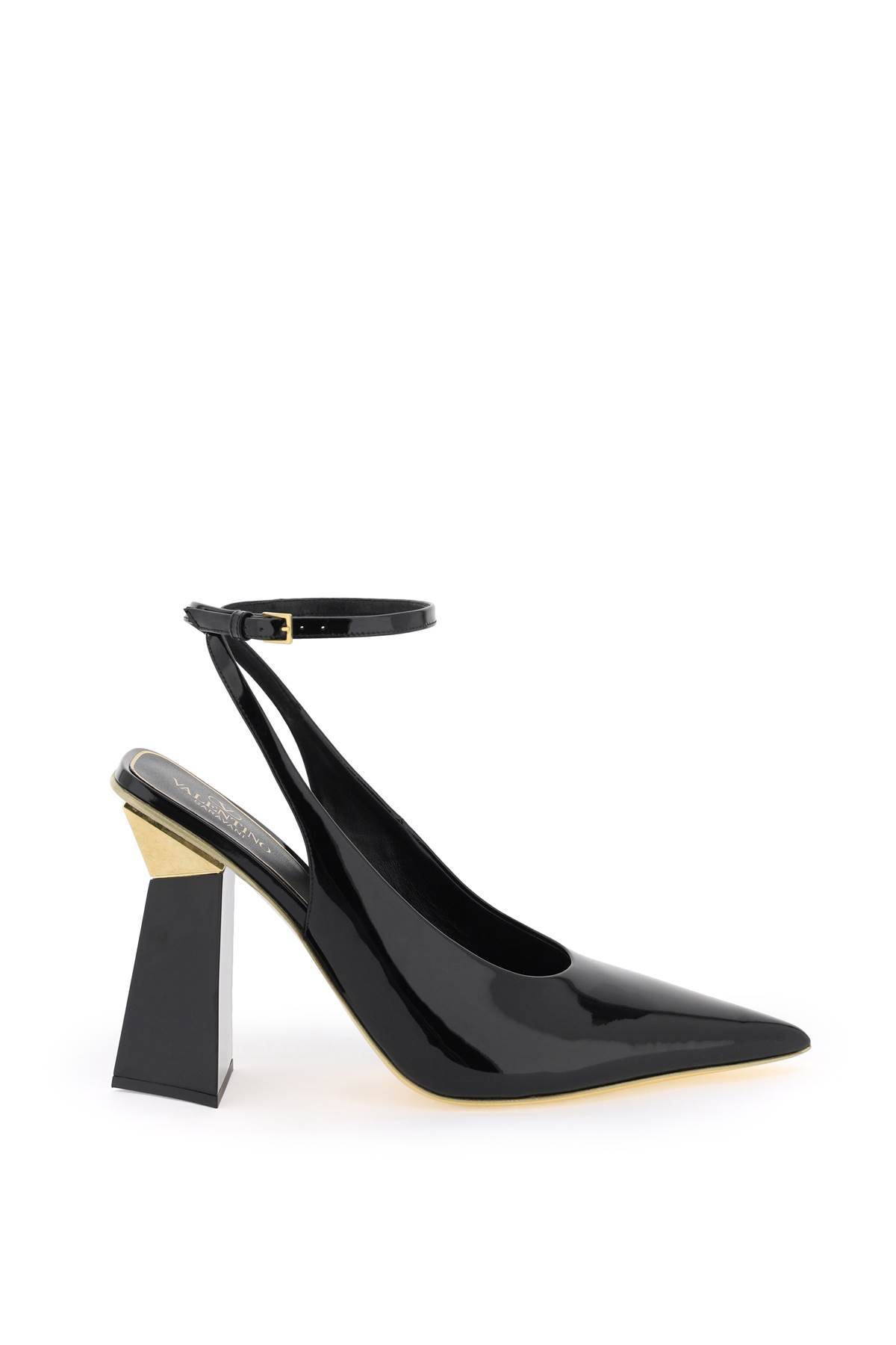 Shop Valentino Hyper One Stud Pumps In Patent Leather In Black