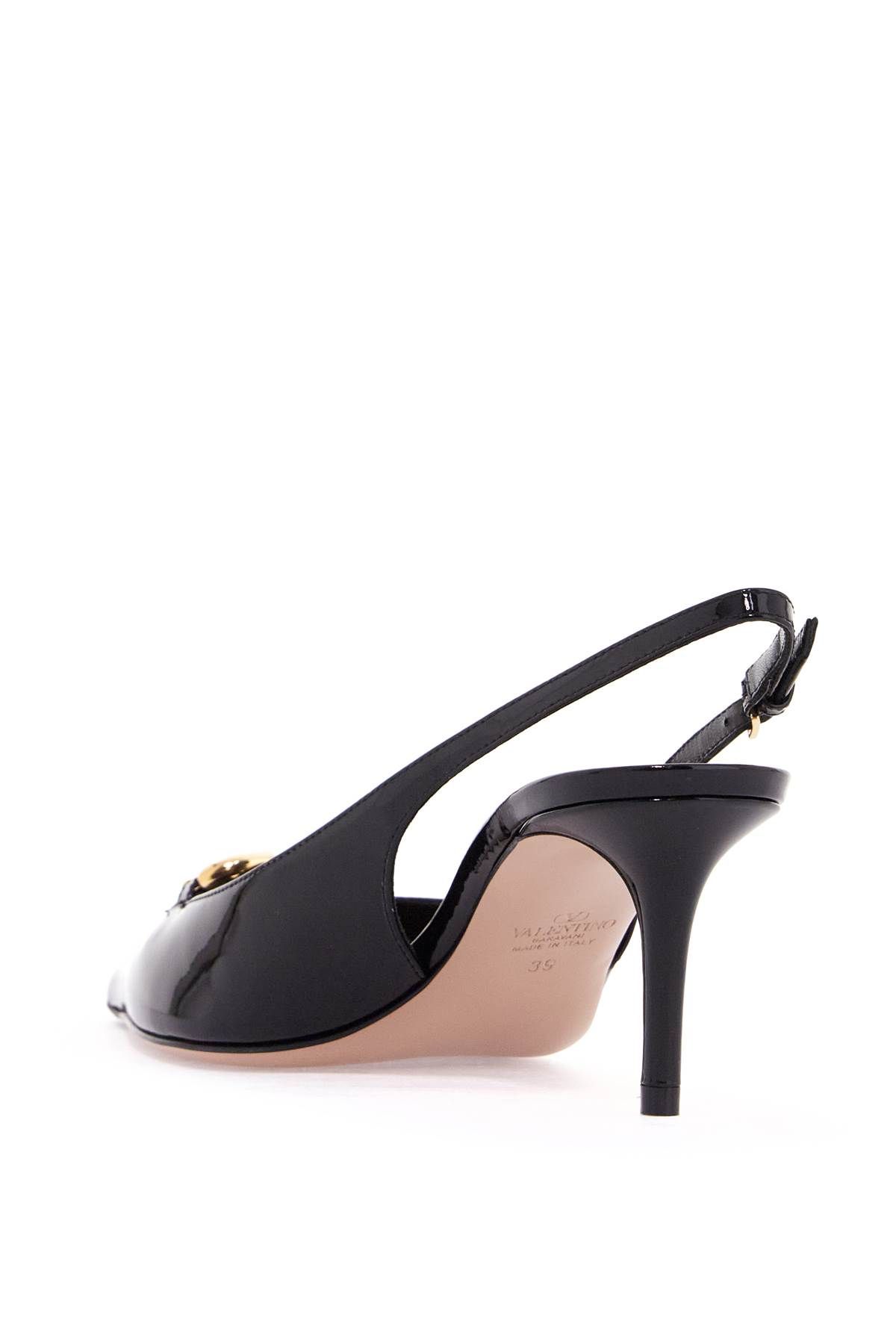 Shop Valentino Slingback Vlogo Dã©collet In Neutro