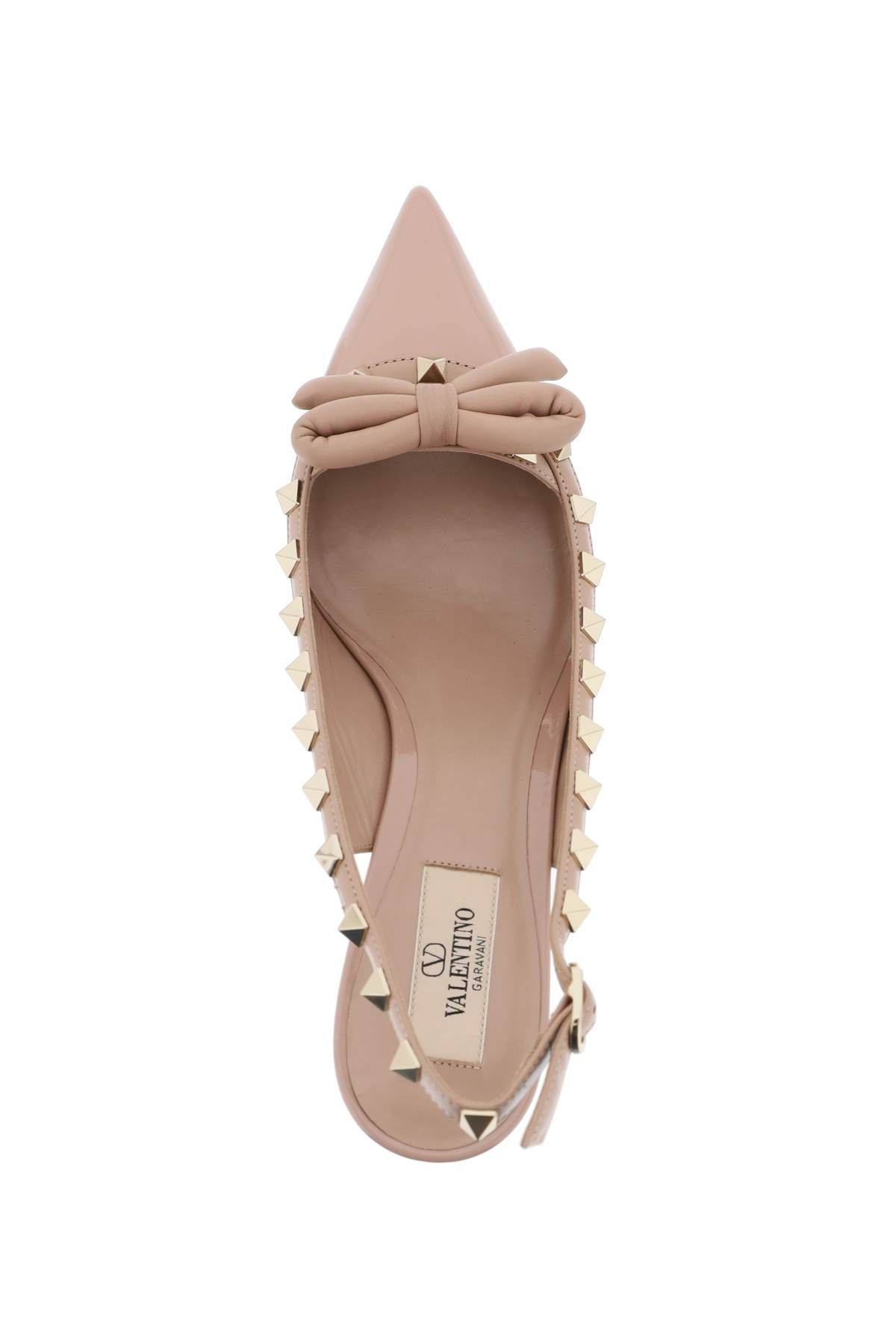 Shop Valentino Rockstud Slingback Pumps In Pink