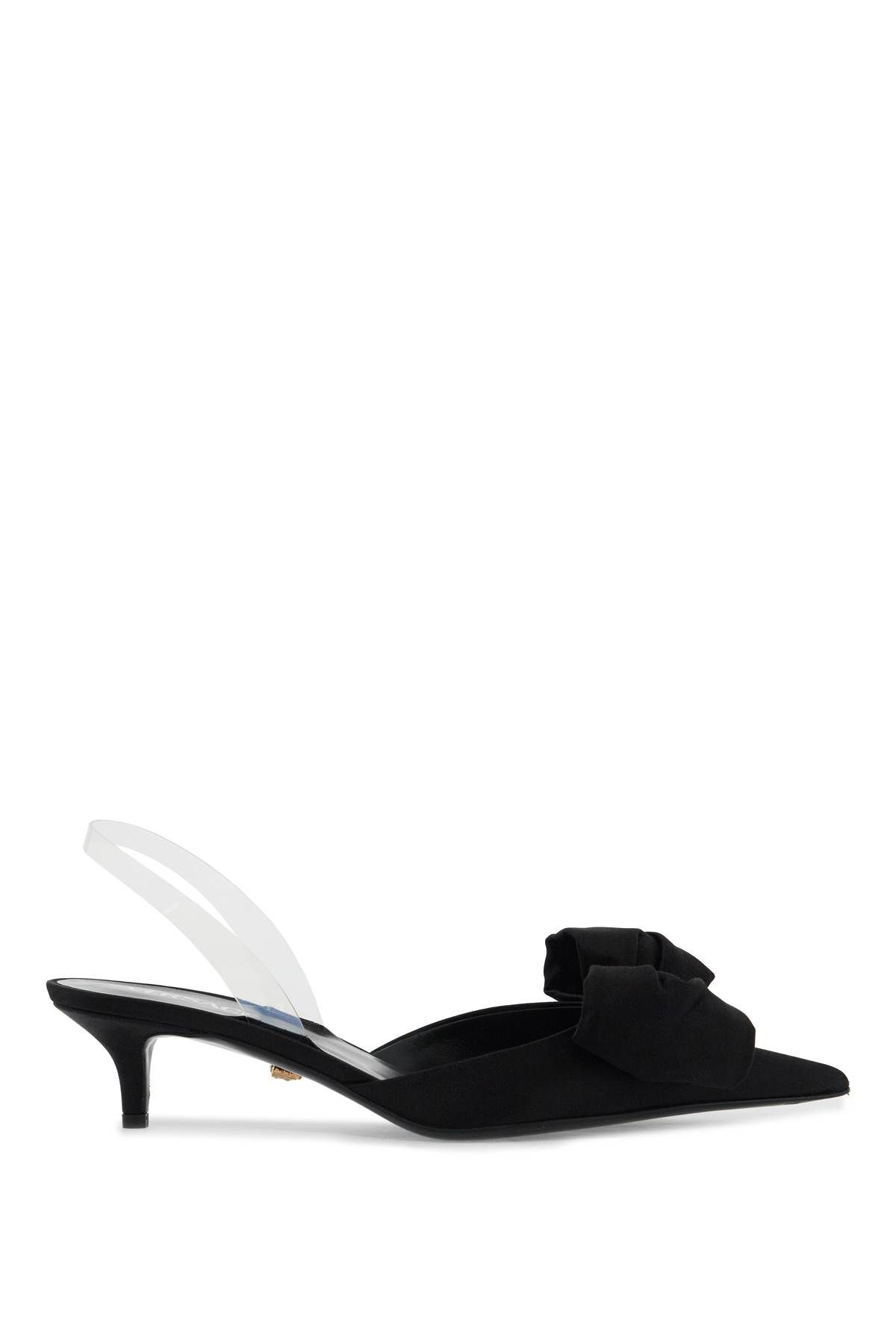 Shop Versace Slingback Alia In Black